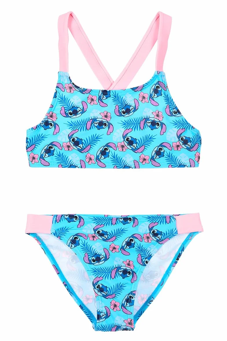Disney Stitch Bikini Niña Bañador Dos Piezas Tallas 6-12 Años