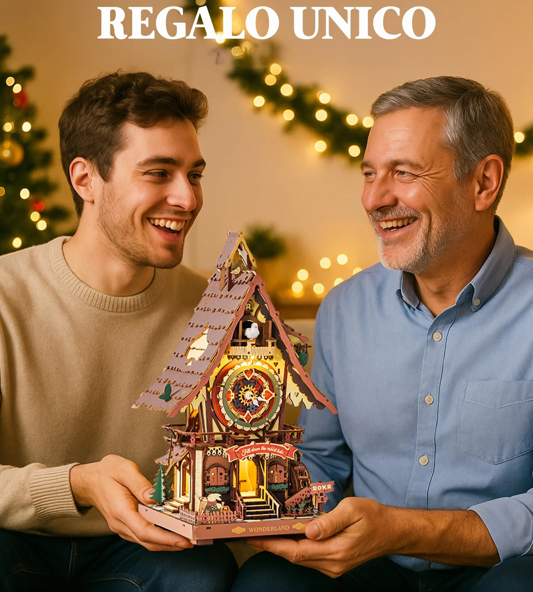 ROKR Puzzle 3D Madera Reloj de Cuco Maquetas para Construir Rompecabezas adultosAdultos Regalos Originales para Mujer Hombre Vendimia LC901C
