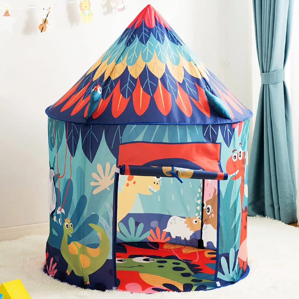 Tienda de campaña de Dinosaurios,Tienda campaña Infantil,cabaña Infantil de de dragón para niños, Casitas de Tela en Interiores y Exteriores