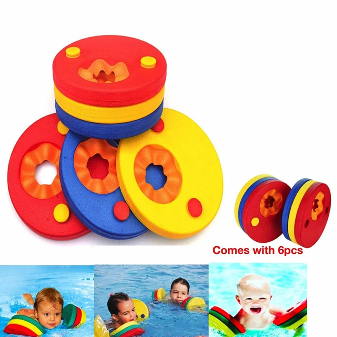 Manguitos de natación para niños, 6 Piezas, Espuma, Discos Flotantes Piscina