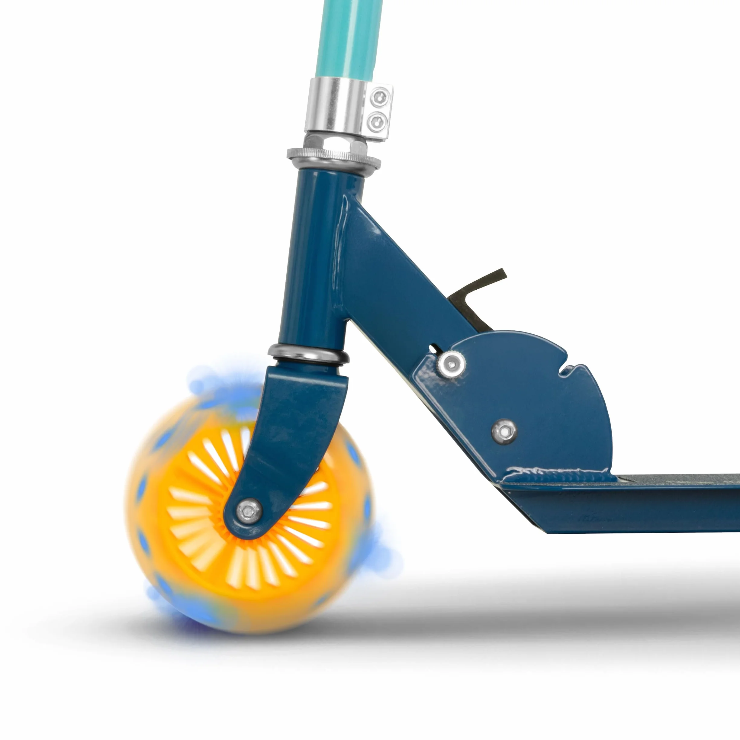 Patinete Niño con Luces LED OLSSON Rocket - Manillar Altura Regulable (70-87cm) con Giro 360º - Ruedas PU 120mm con Luces LED - Rodamientos ABEC 7 - Freno Trasero - Plegable