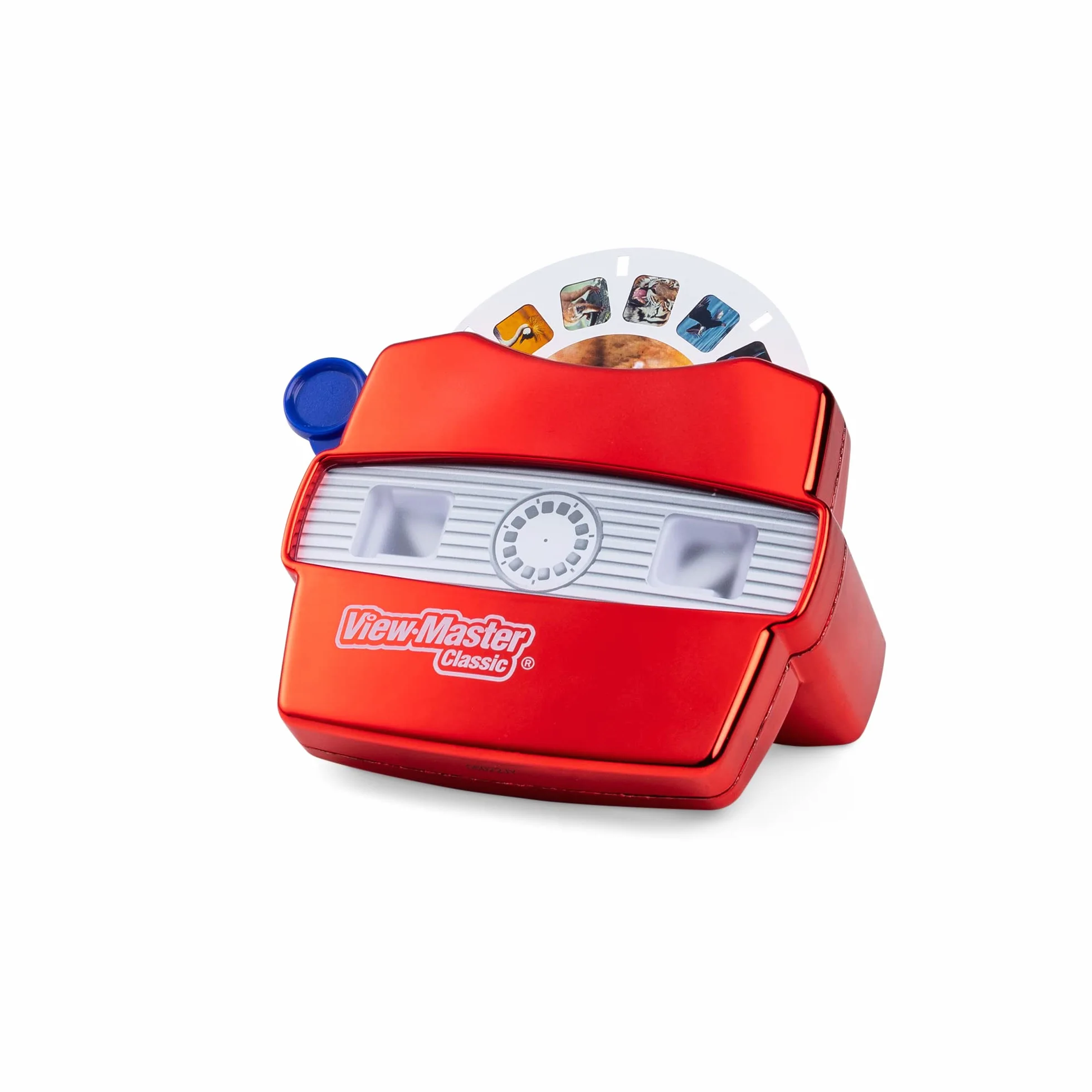 Basic Fun Classic View-Master Deluxe Edition con carretes Discovery Kids (visor metálico, estuche de almacenamiento y 5 carretes incluidos) - Exclusivo de Amazon