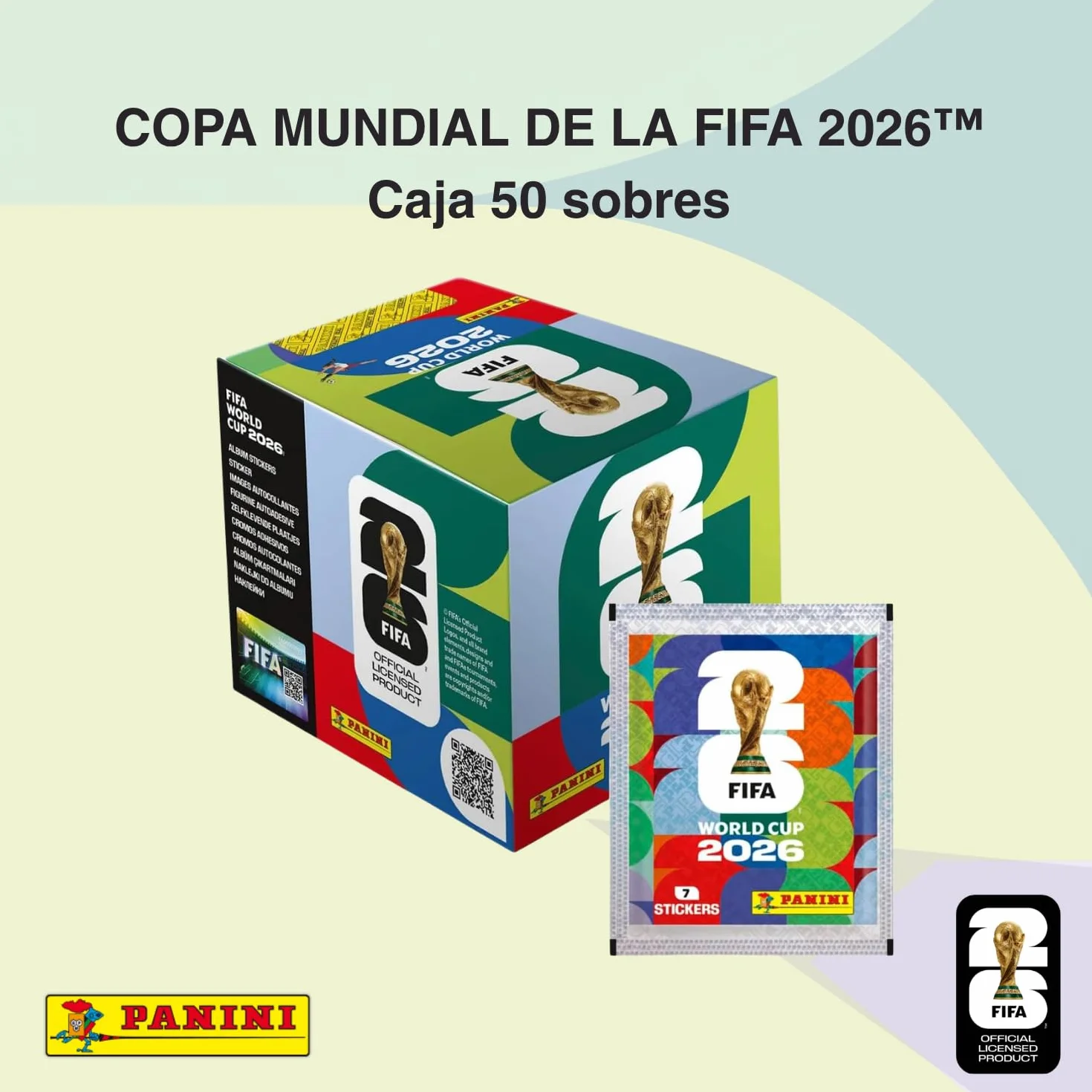 Panini FIFA World Cup 2026 Colección Oficial Cromos Caja 50 sobres