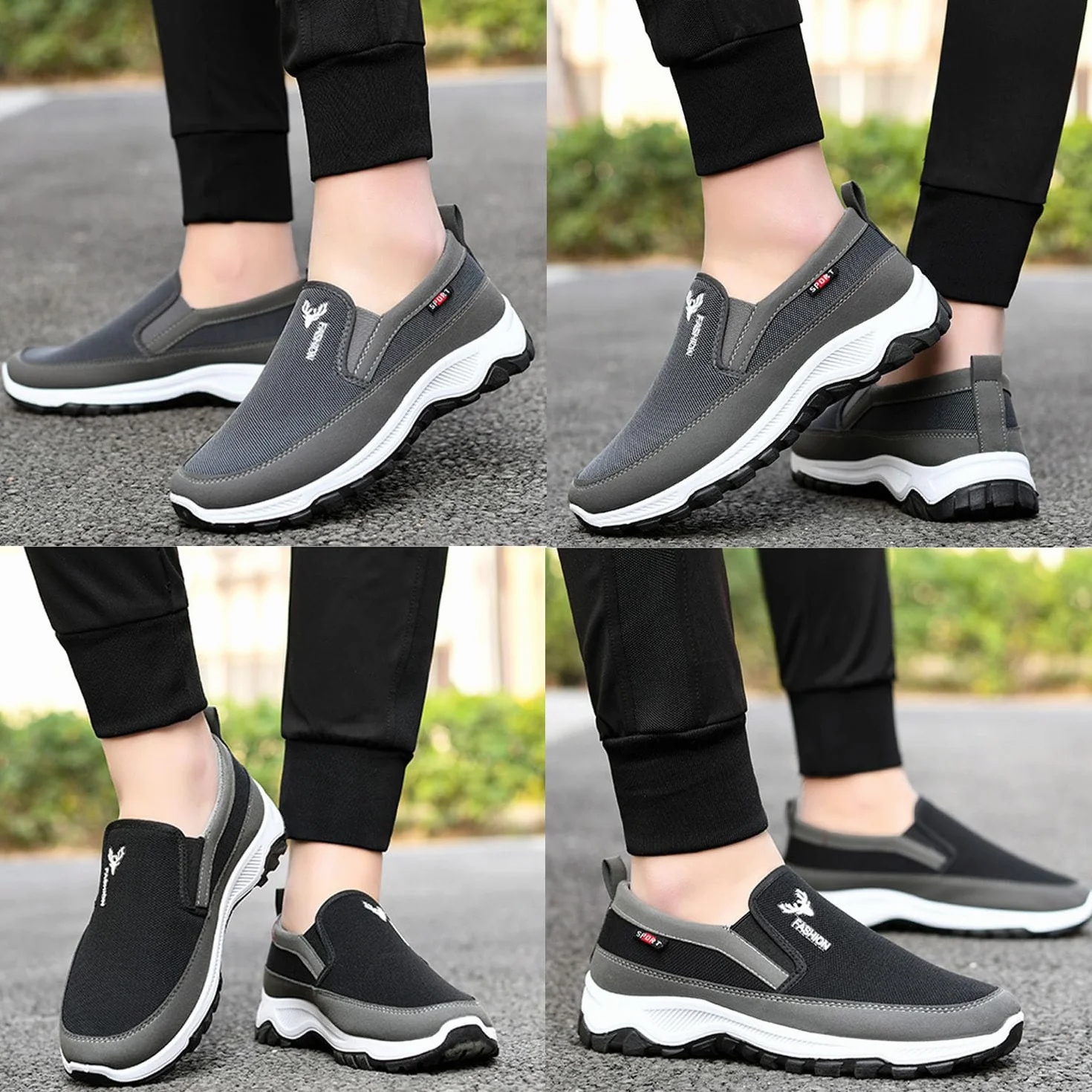 CNA Trop Zapatillas para Caminar Hombres Ortopédicas Deportivas Sin Cordones