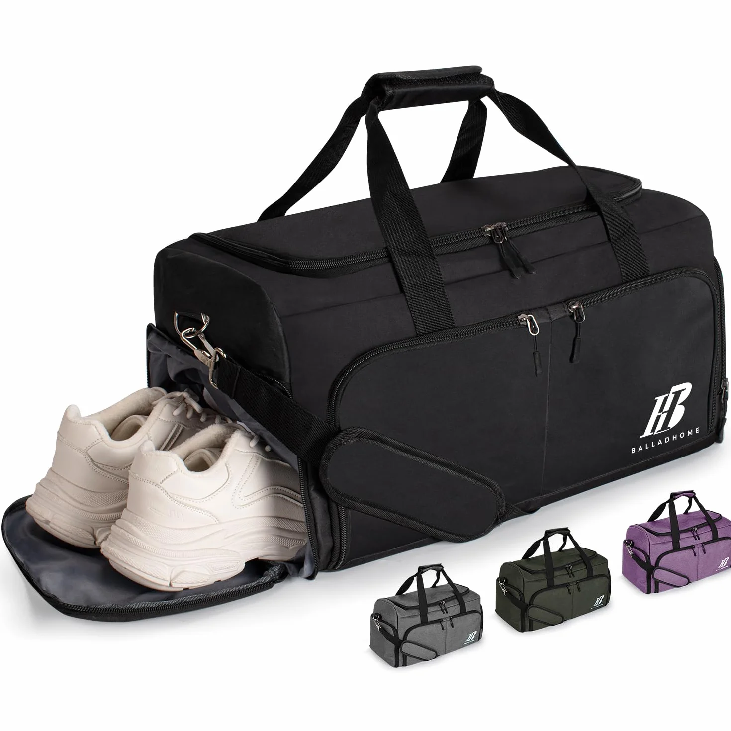 Bolsa Deporte Gimnasio con Compartimento para Zapatos Bolsos Deportivos Travel Duffle Bag