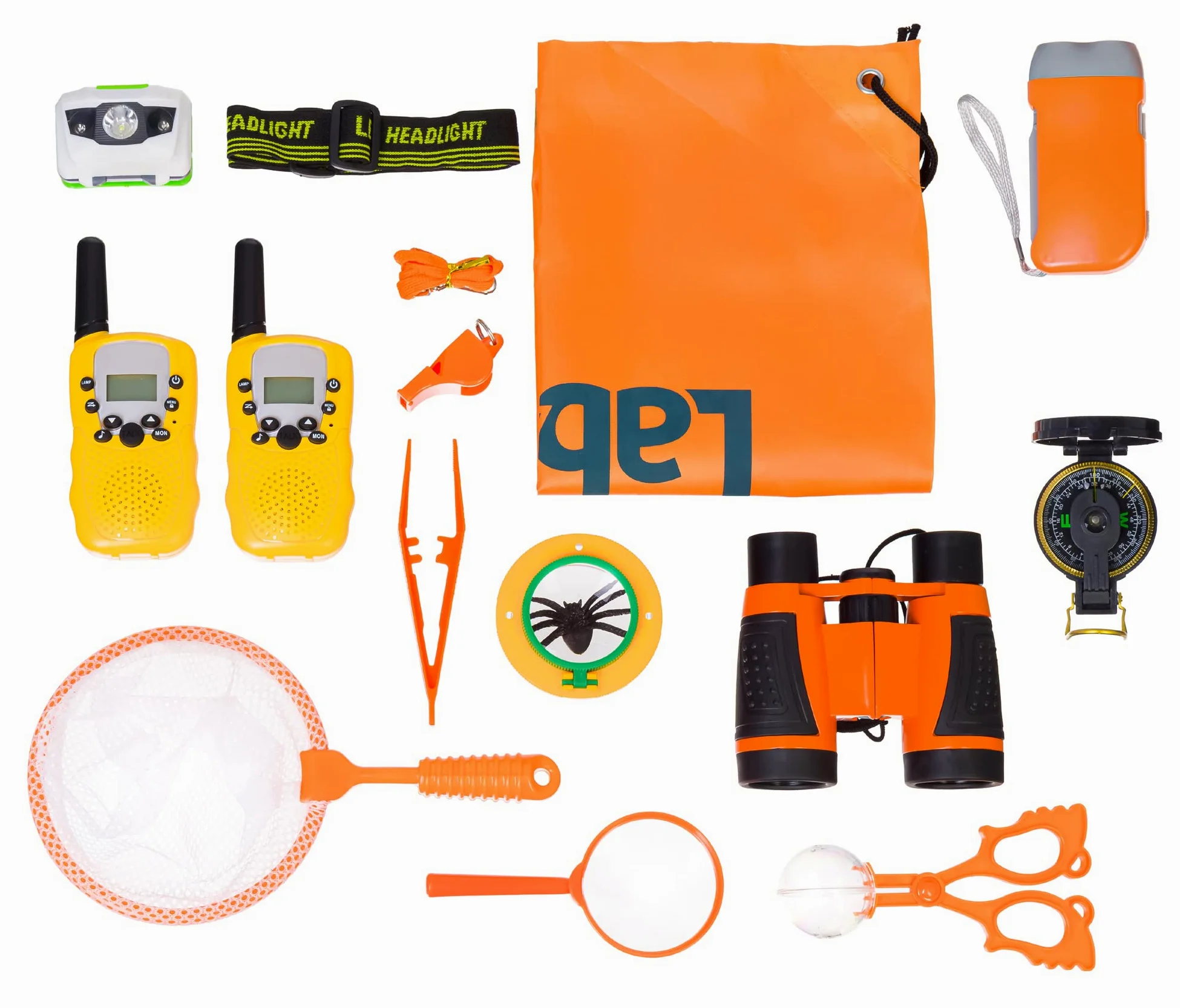 Kit de Supervivencia Amplio Levenhuk LabZZ SK40 para Niños, con 20 Accesorios para Desarrollar Las Habilidades de Observación, Exploración y Orientación