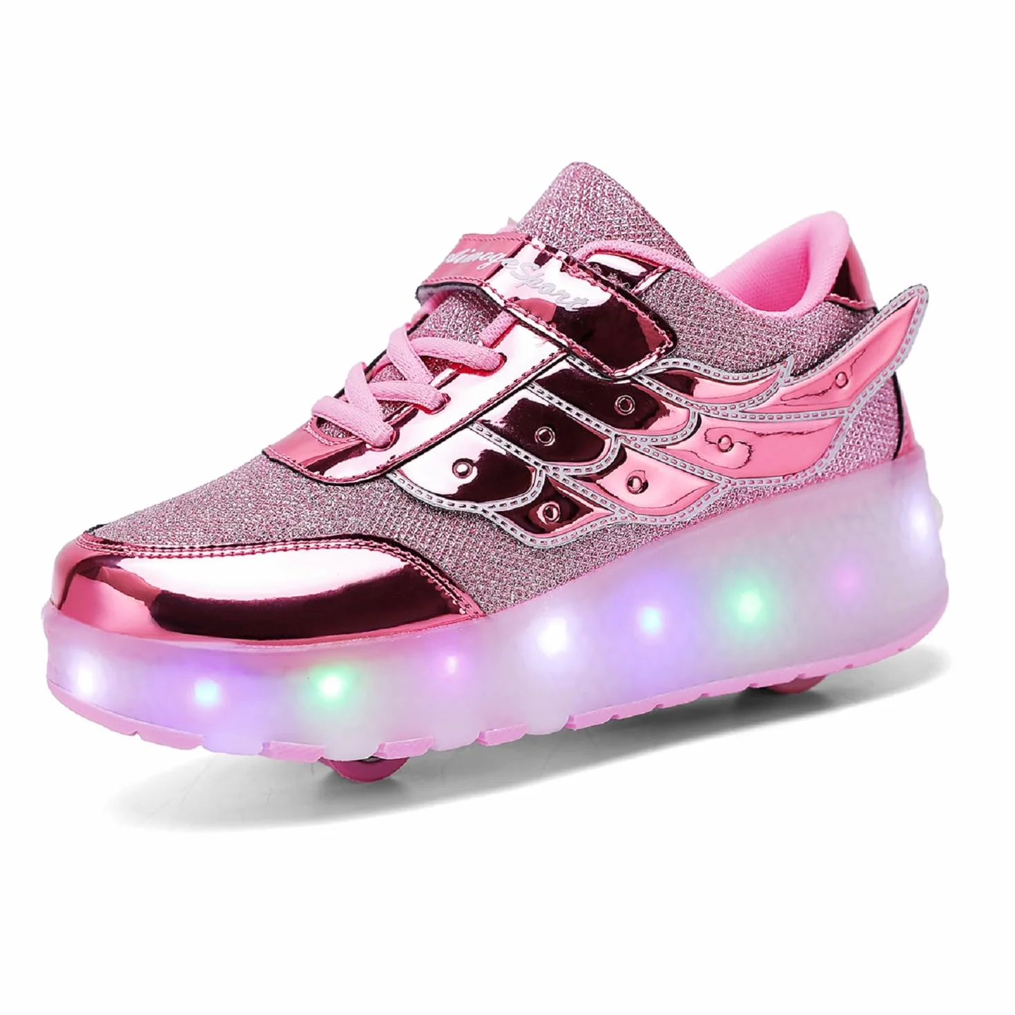 Zapatos de Skate LED Recargables con Luces Coloridas Parpadeantes para Niños