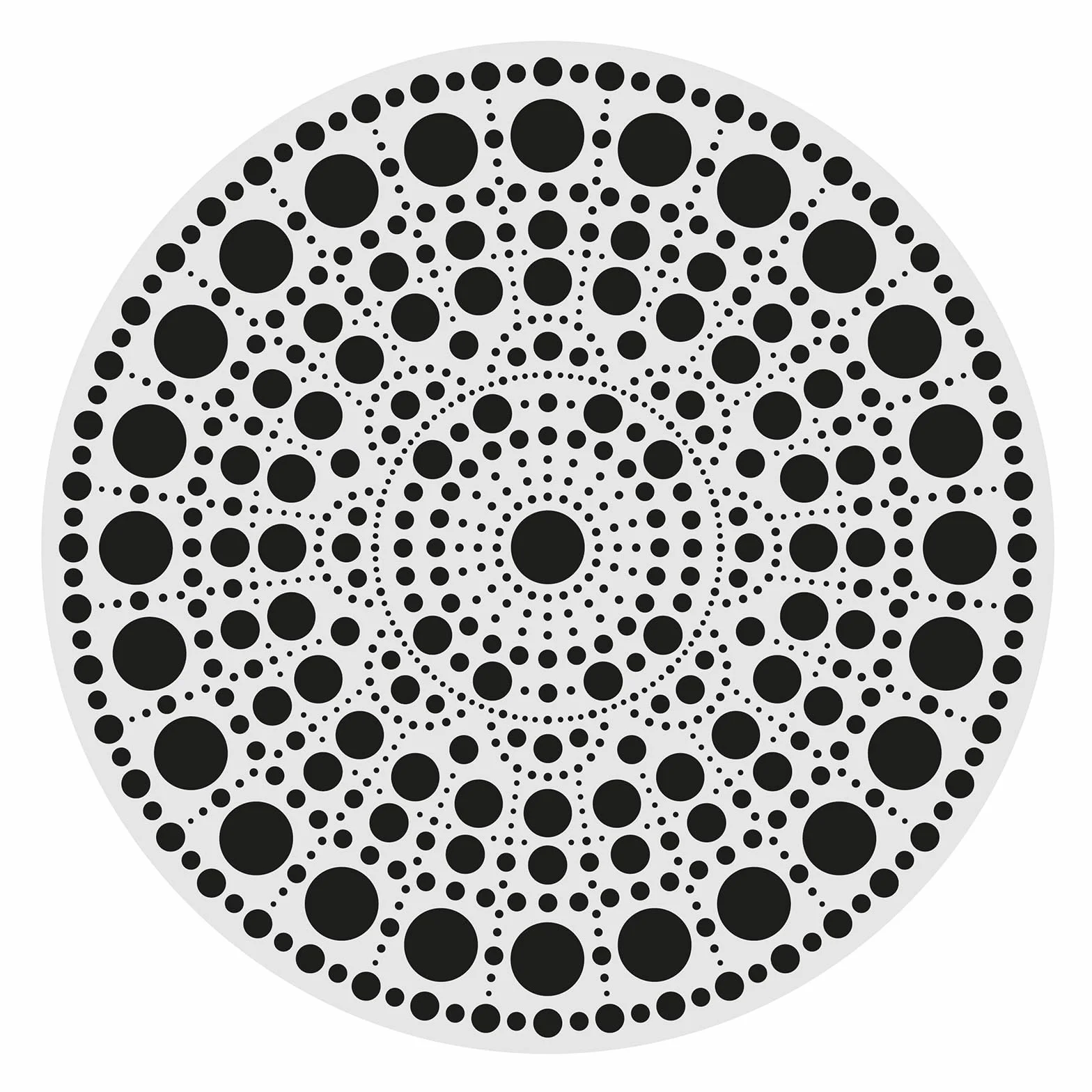 Aladine 85501 - Kit de mandala, 20 cm, diseño de mandala y soporte de madera