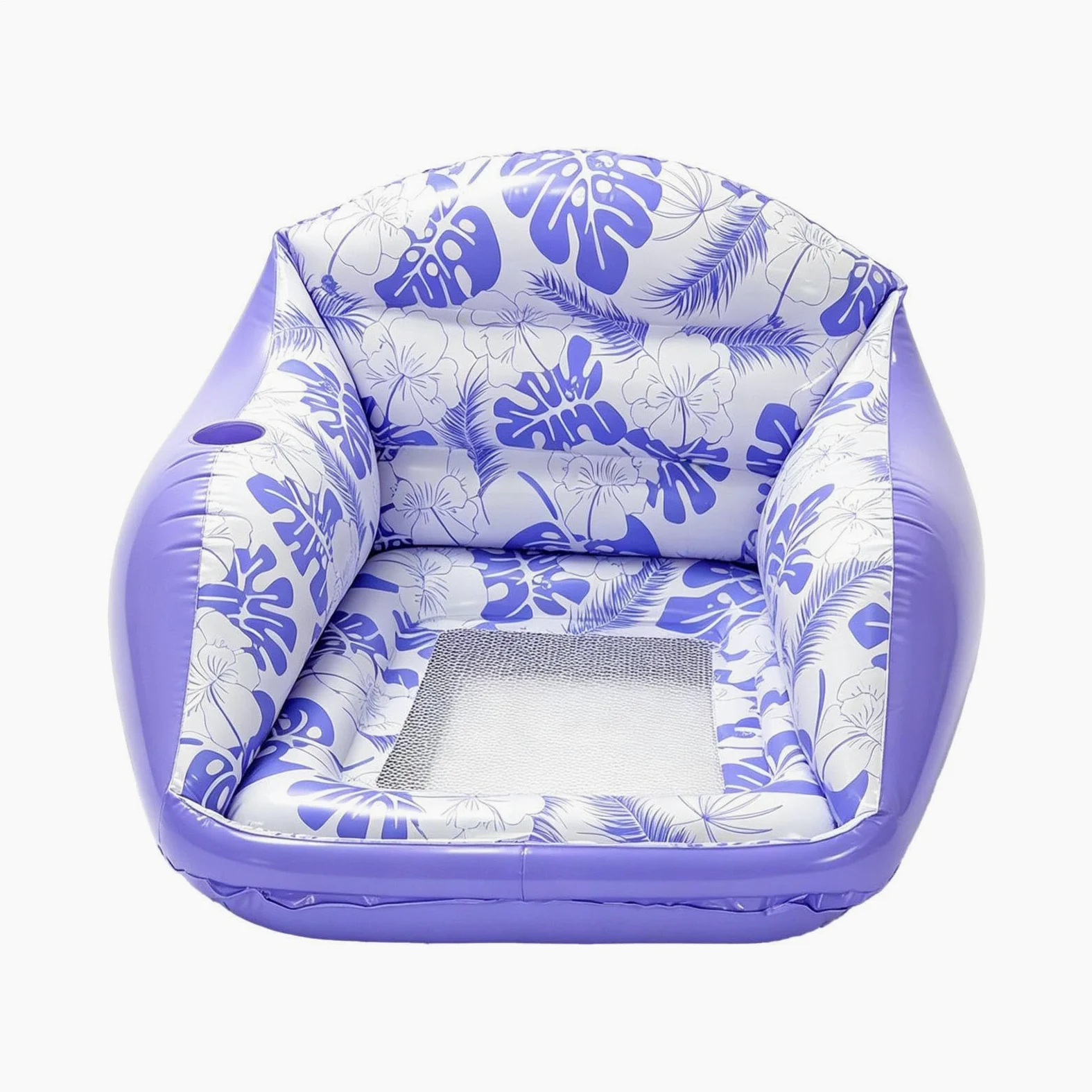 Flotadores de piscina para adultos, asiento inflable de malla con portavasos, silla flotante de piscina, tumbona de agua, para fiesta de verano, al aire libre, playa, viajes, río, lago, patio, camping