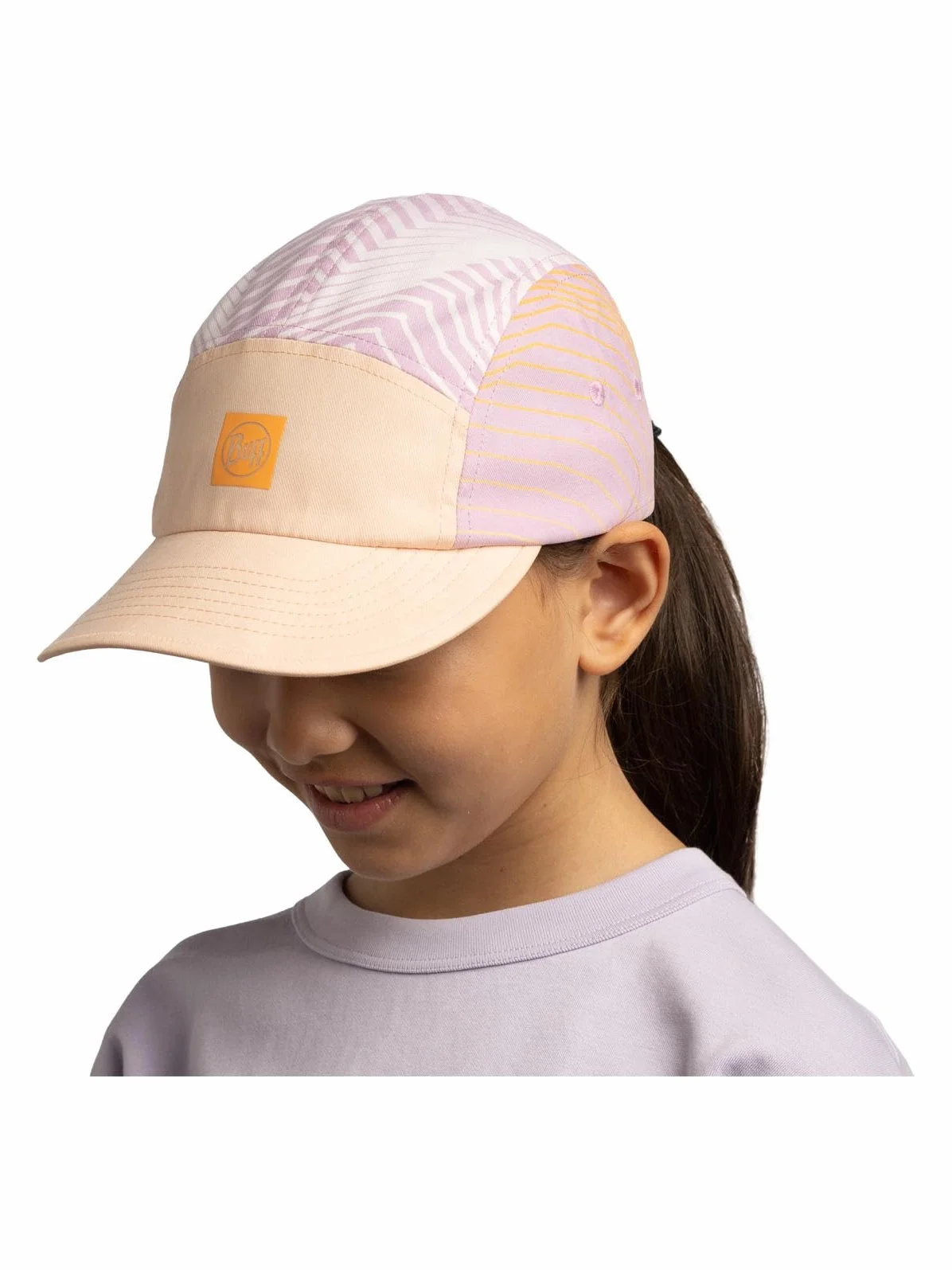 Gorra 5 Panel Buff Go Niño Niña UPF50 Ajustable Sostenible Ligera Materiales reciclados