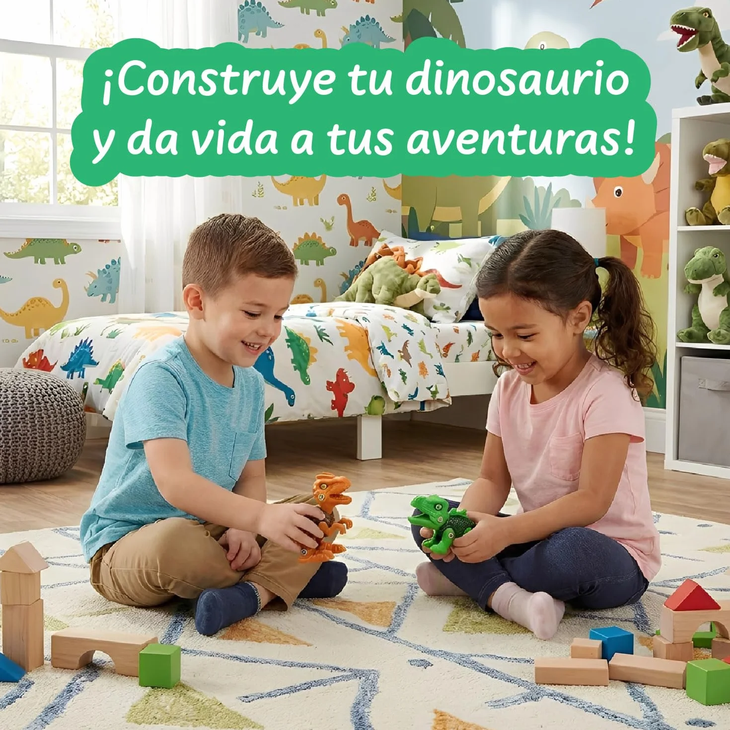 Science4you Dinosaurios Juguetes 4 en 1 – 67 Piezas, Construcción Montar Desmontar para Niños 3 4 5+ Años