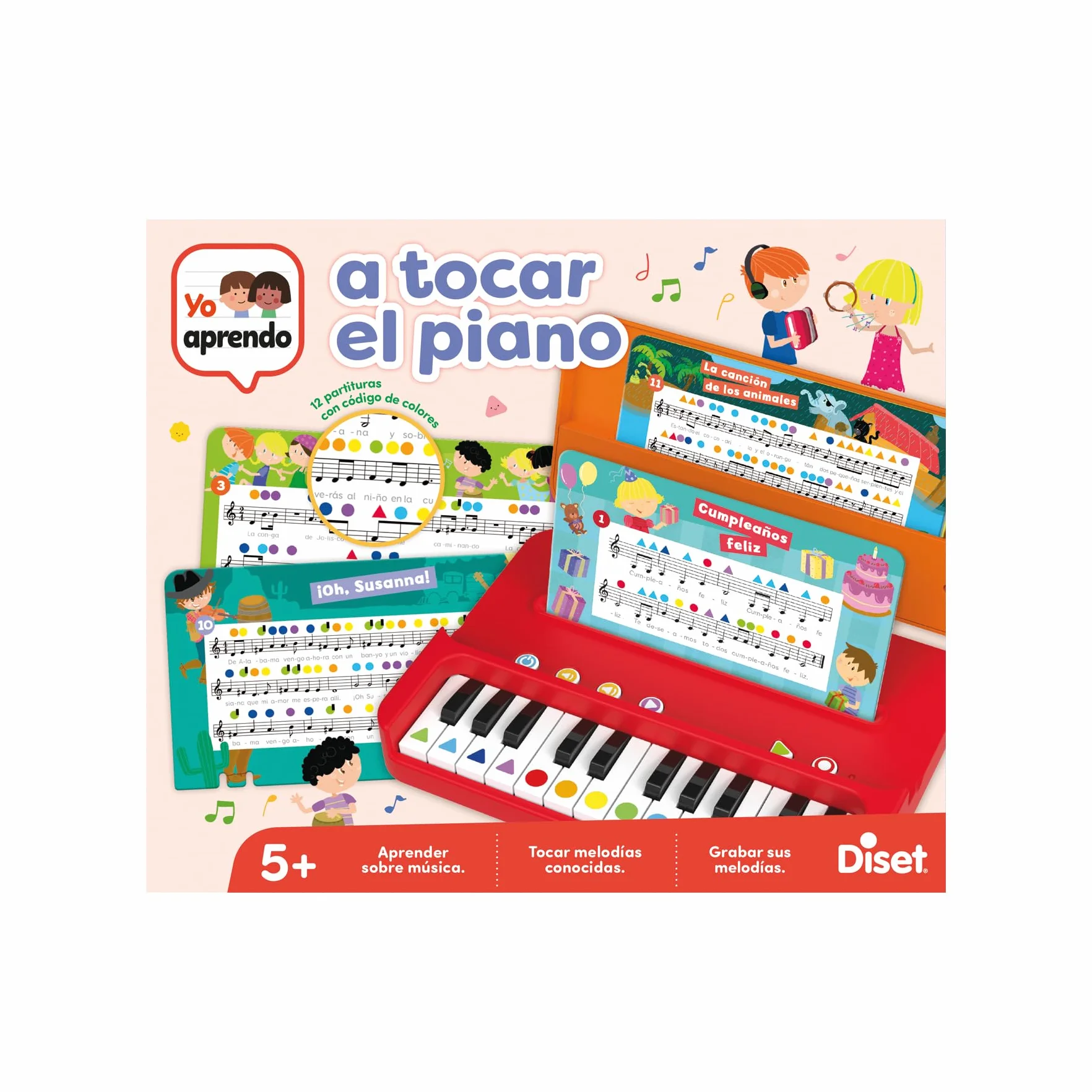 Diset - Yo aprendo a Tocar el Piano, Juego Educativo a Partir de 5 años