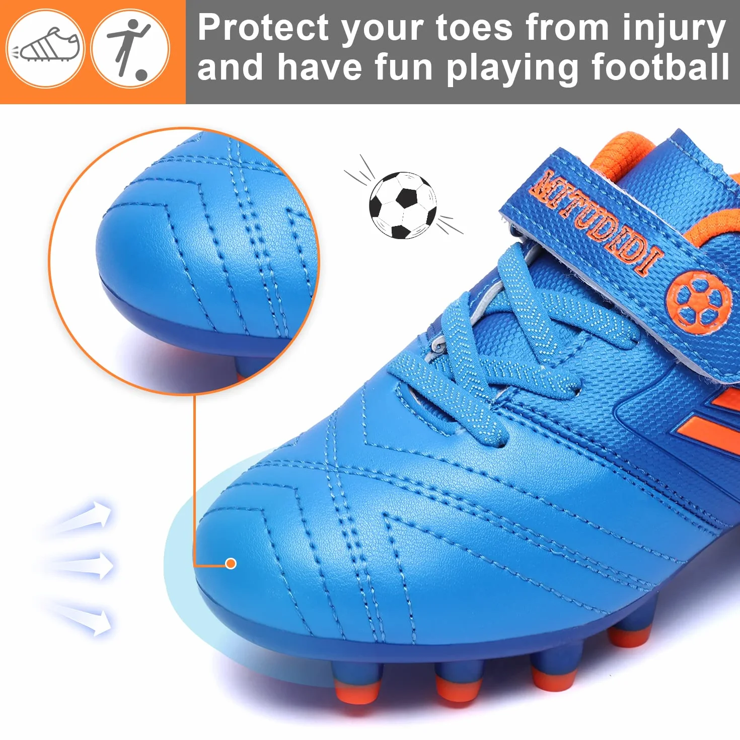 Botas de Fútbol FG/AG Niño Niña Zapatillas de Entrenamiento Unisex 28-37