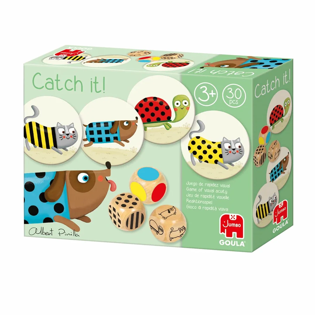Goula - Catch It! Juego de mesa preescolar de agilidad visual para niños a partir de 3 años