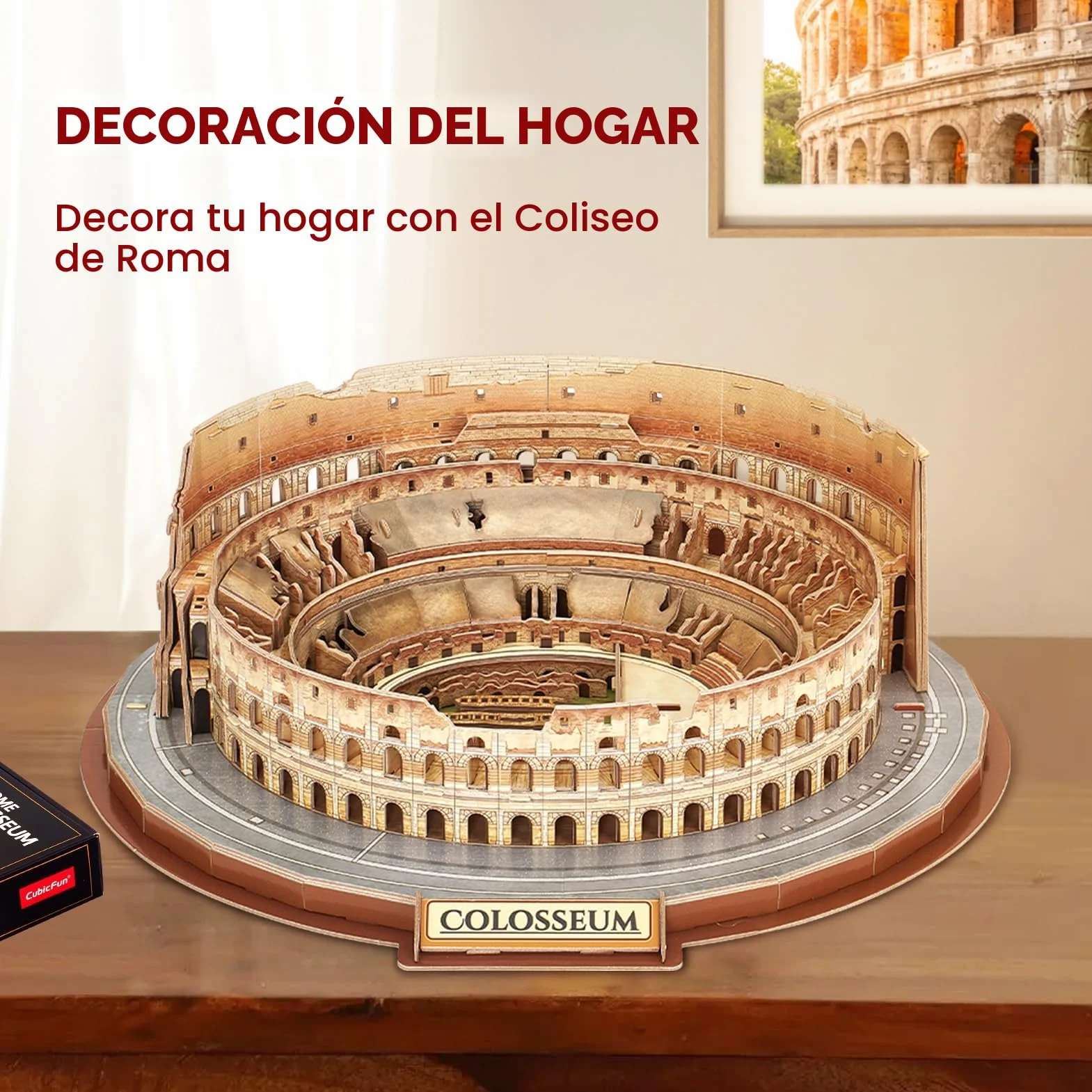 CubicFun Puzzle 3D Coliseo Roma Maqueta Edificio Kits Construcción 163 Piezas