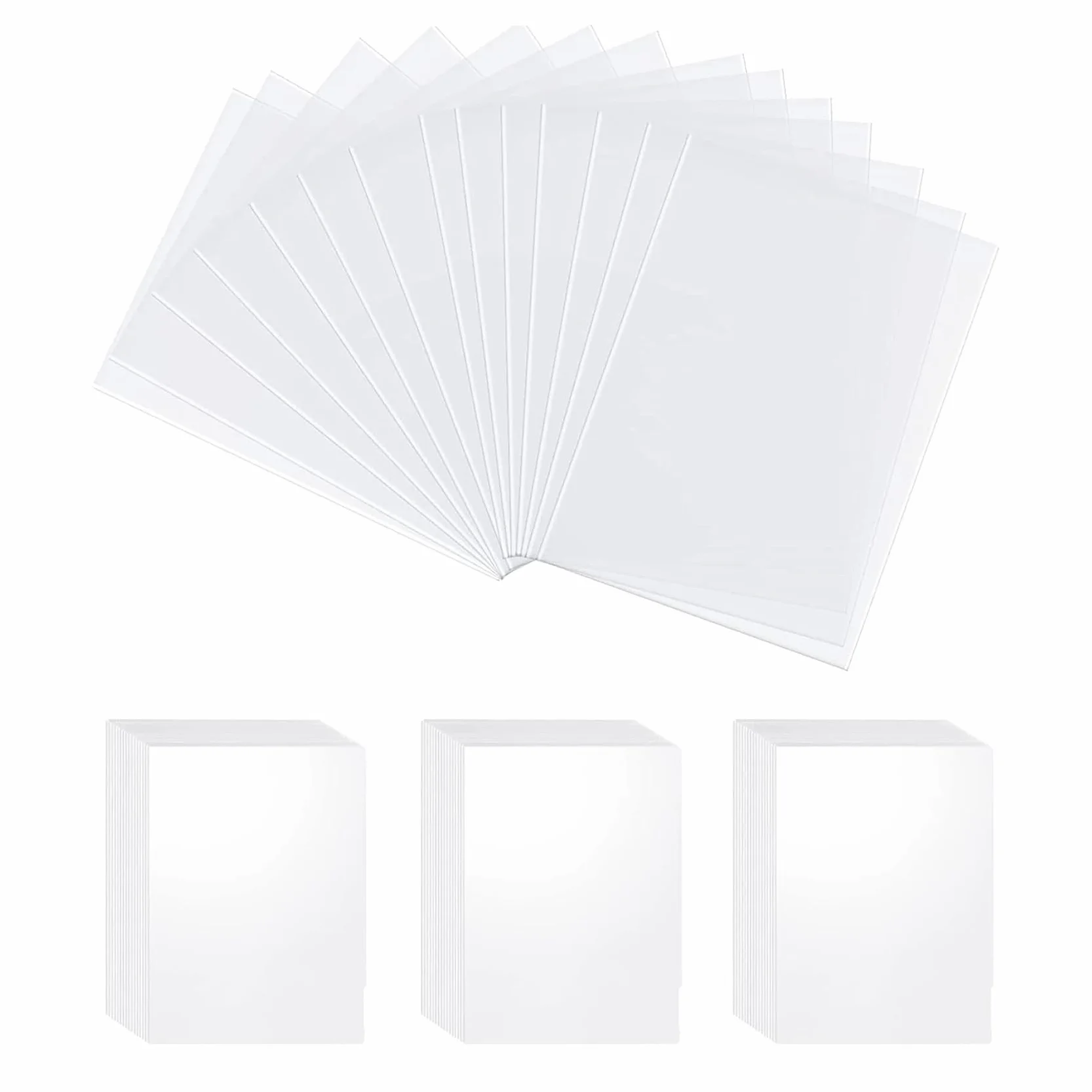 300 Fundas para Cartas Estándar, 66x91mm Fundas para Cartas de Comercio, Poke-mon, Transparente Soft Sleeves, Protectoras de Tarjeta