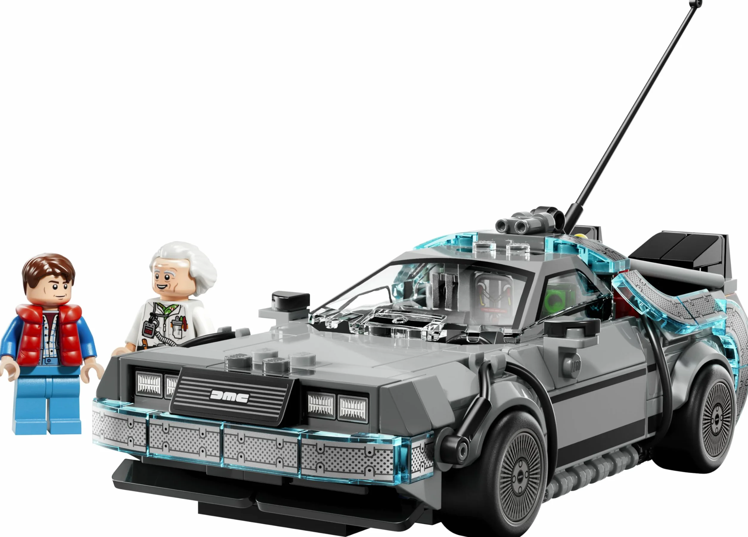 LEGO Speed Champions Máquina del Tiempo de Regreso al Futuro - Maqueta de Coche de Juguete con Minifiguras de Marty McFly y Doc Brown - Regalo para Niños y Niñas de 9+ Años y Fans de la Película 77256