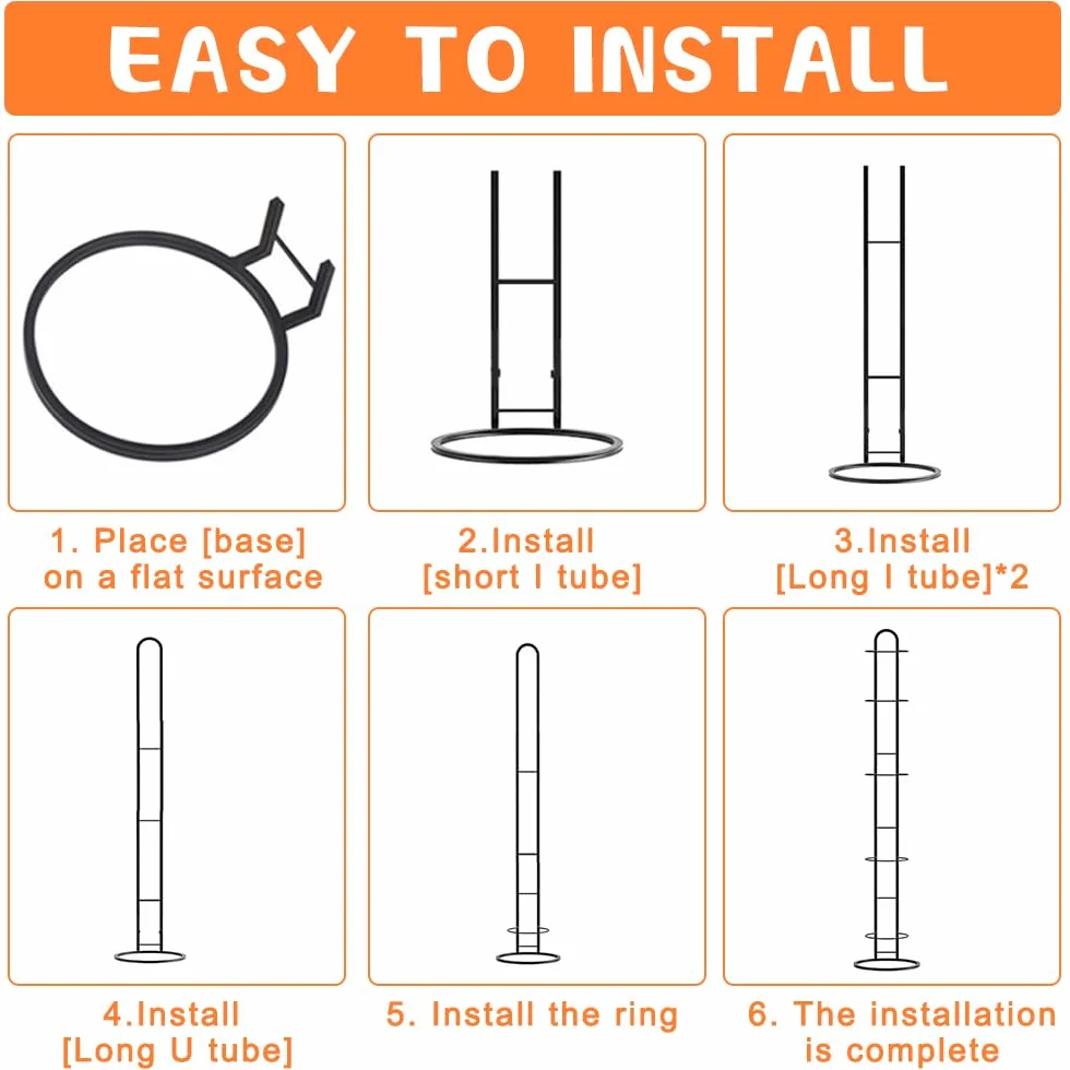 Estante de Almacenamiento de Pelotas 5 Niveles Soporte Vertical para Balón de Fútbol Baloncesto