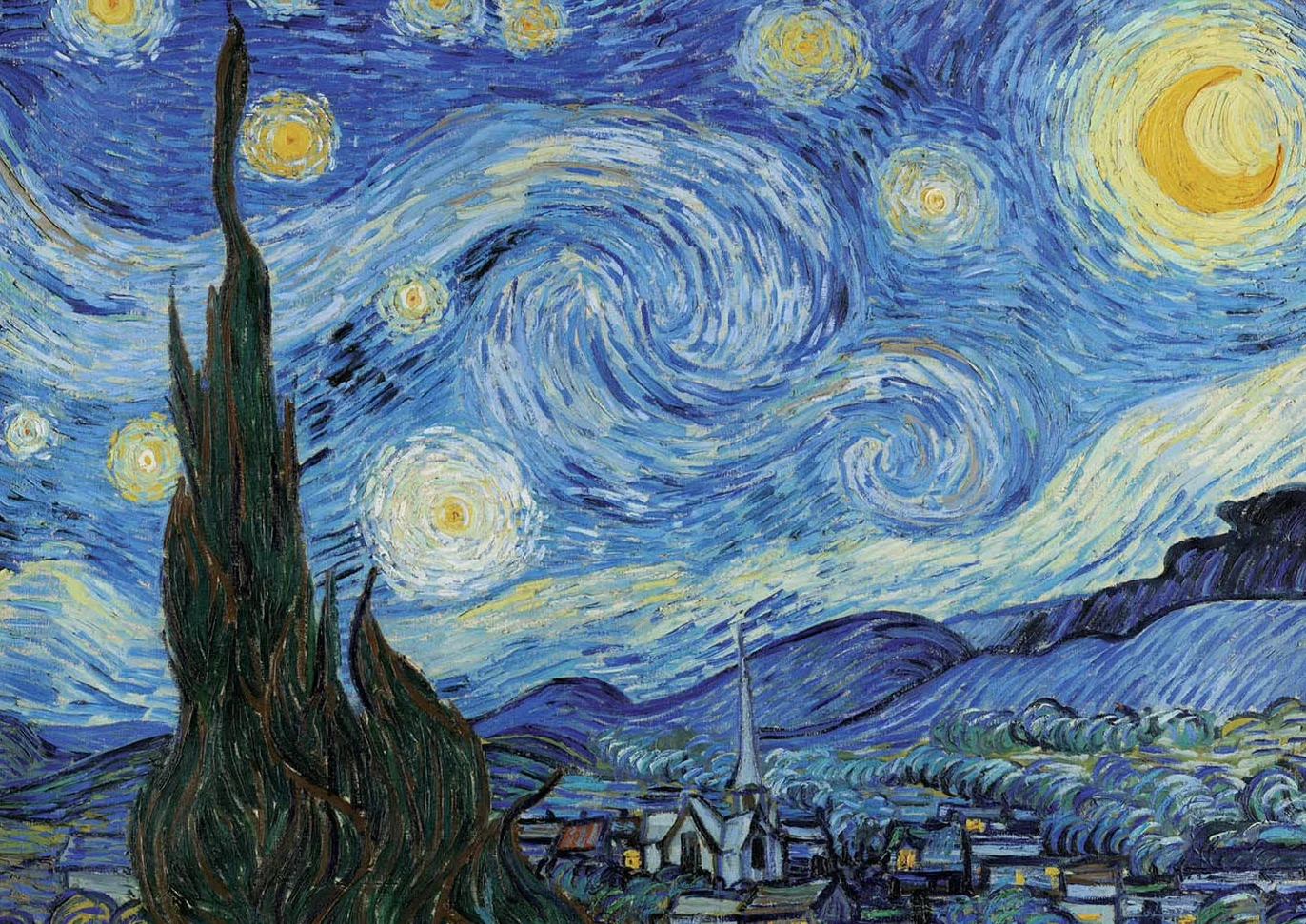 Educa - Puzzle de 1000 Piezas para Adultos | La Noche Estrellada, Vincent Van Gogh. A Partir de 14 años (19263)