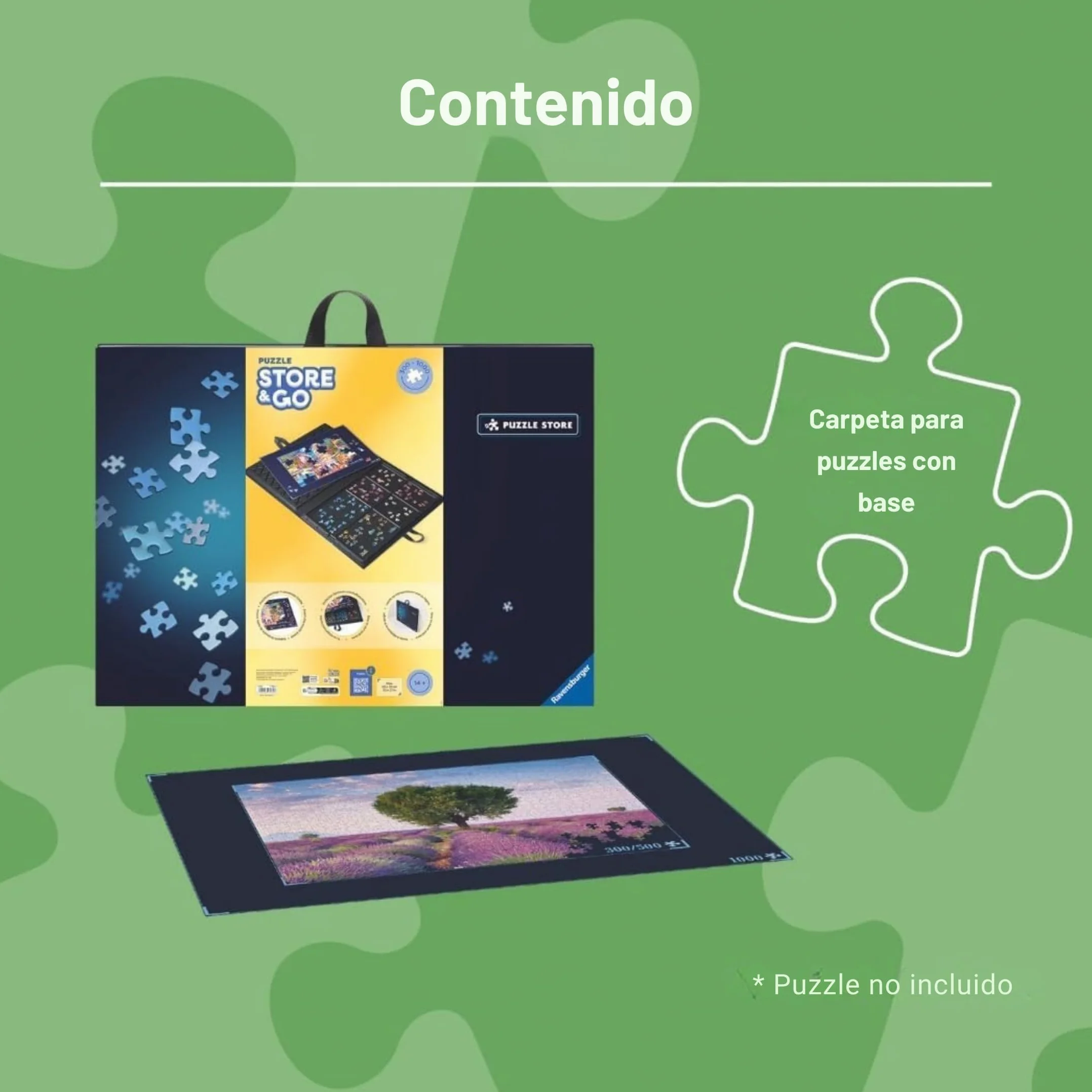 Ravensburger - Carpeta Puzzle Transportable | Tapete Puzzle | Guarda Puzzles | Tapete para Puzzles | Idea Regalo