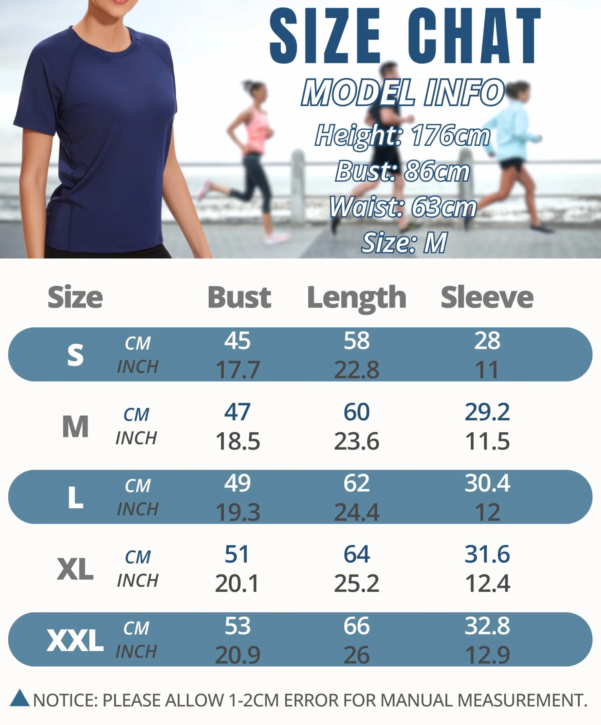 AMZSPORT Camiseta Deporte Mujer Top Running Manga Corta