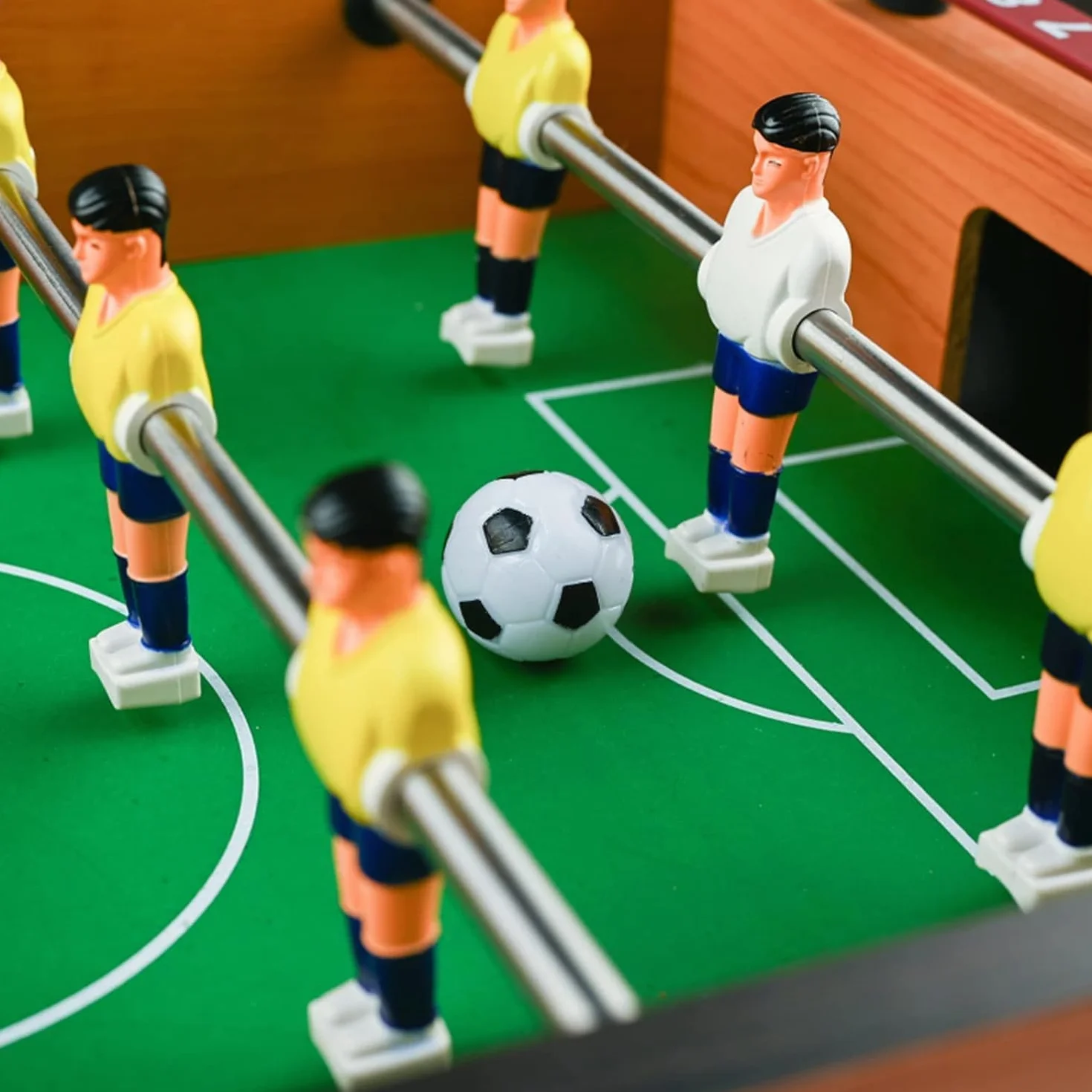 Juego de 8 mini globos de fútbol y billar 32 mm, accesorio de mesa
