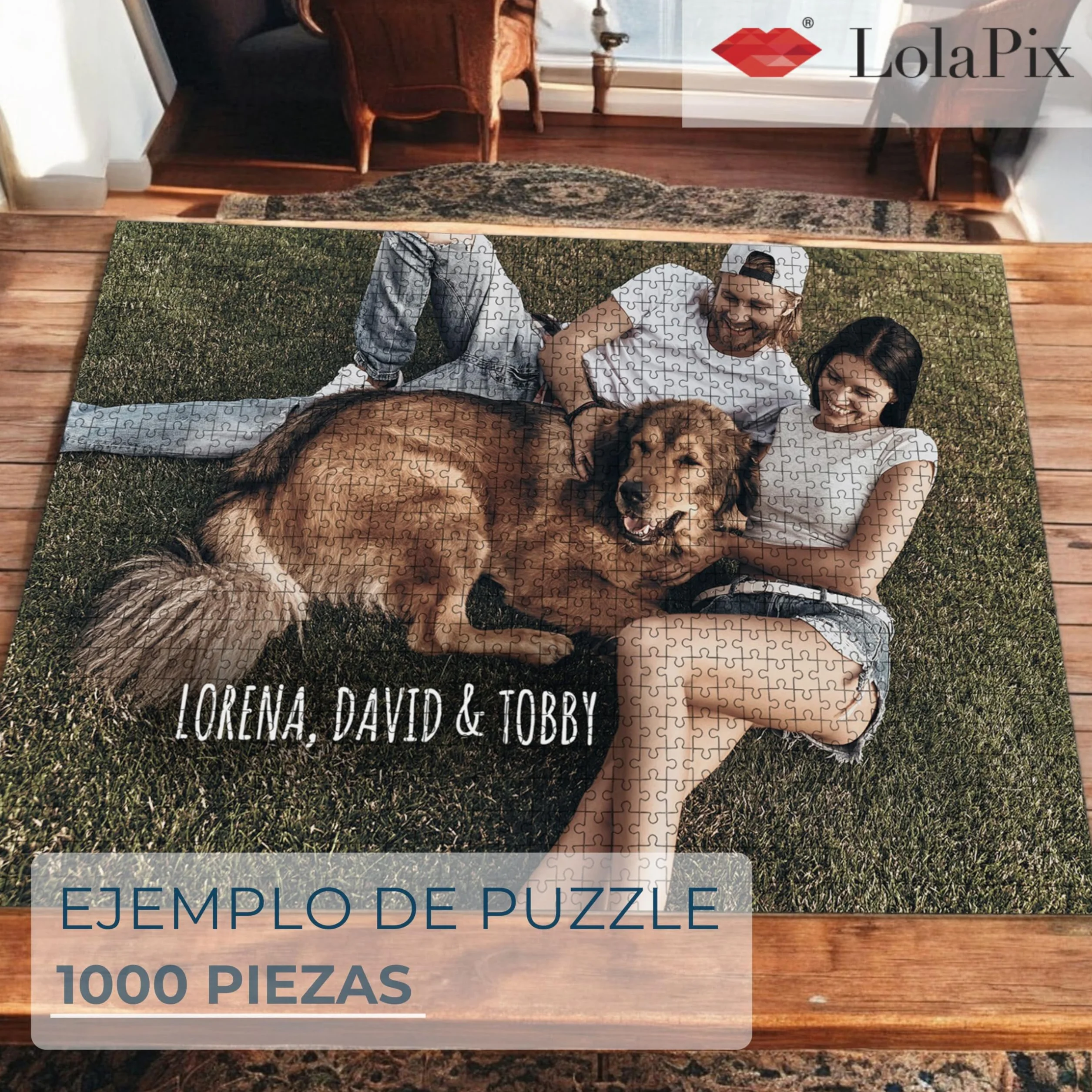 Puzzle Personalizado con Foto 500/1000 Piezas 68x48CM. Puzzles Personalizados con Fotos y Texto. Rompecabezas Personalizado Adultos y Niños. Regalo Día de la Madre. Regalos Originales Mujer y Hombre.