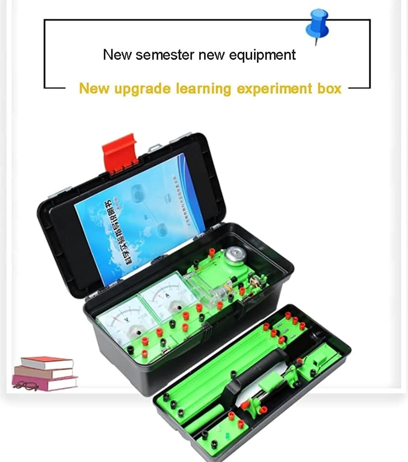 Kit Completo para Experimentos con Circuitos Electromagnéticos, Conjunto Completo De Equipos para Laboratorio De Física Y Electricidad.