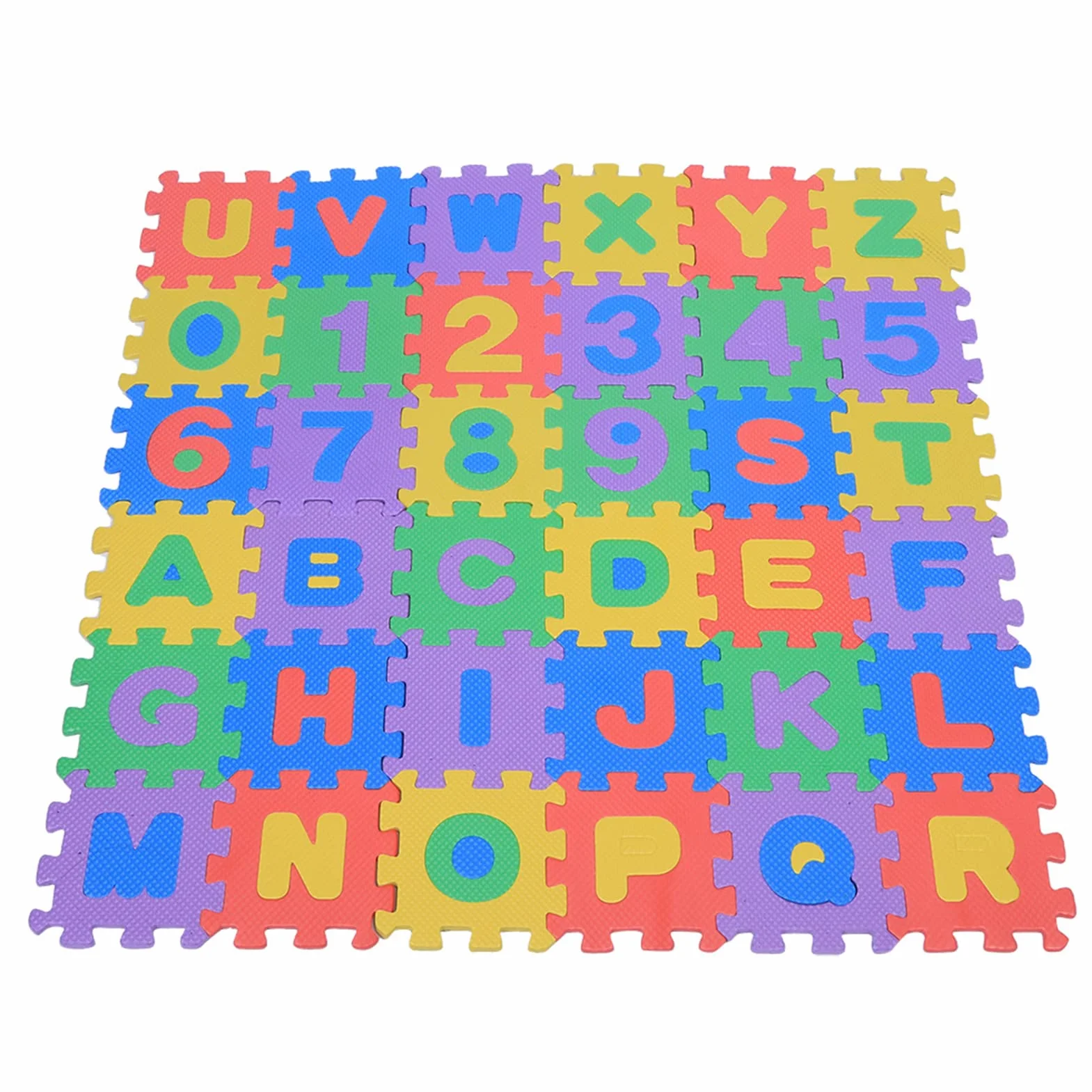 Alfombra de Juego de Espuma EVA Suave para Bebés y Niños, Alfombra de Aprendizaje de Números y Letras, Duradera y Segura, para Niños, Color Aleatorio