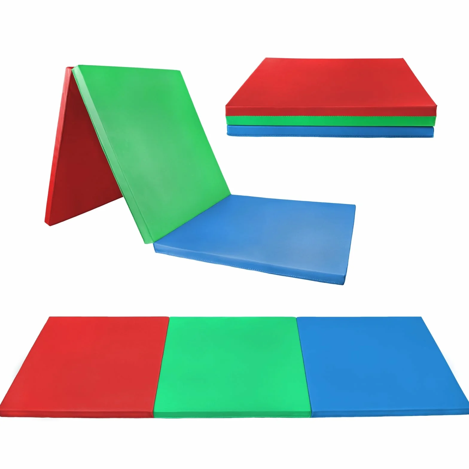 ALPIDEX Esterilla de gimnasia 180 x 60 x 3,2 cm plegable suelo deportiva hogar