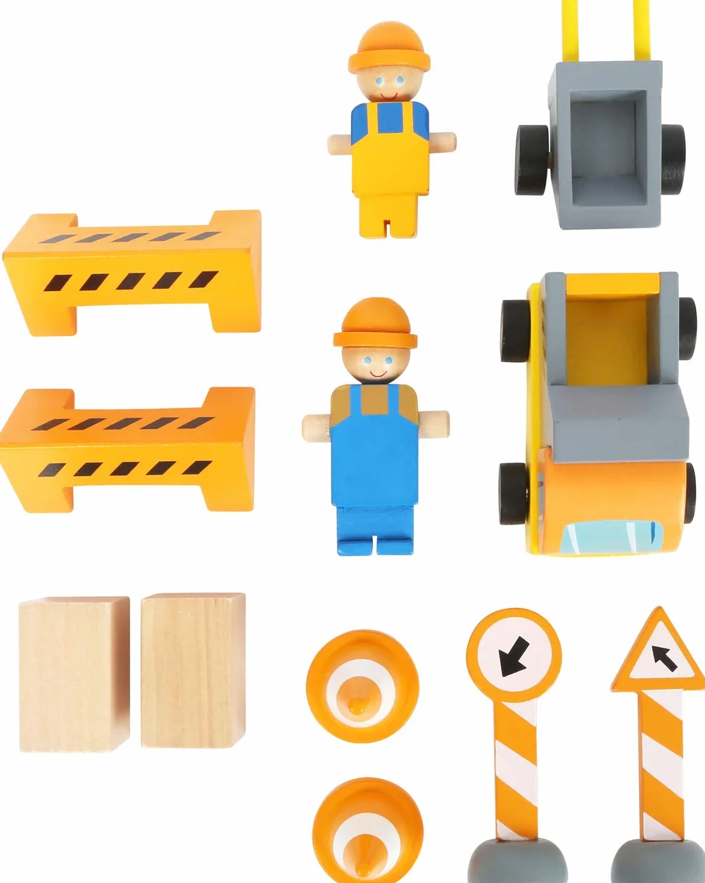 Small Foot Grúa de construcción con Accesorios de construcción, Juego de Madera para niños, 100% Certificado FSC® a Partir de 3 años Nro. de artículo: 12007