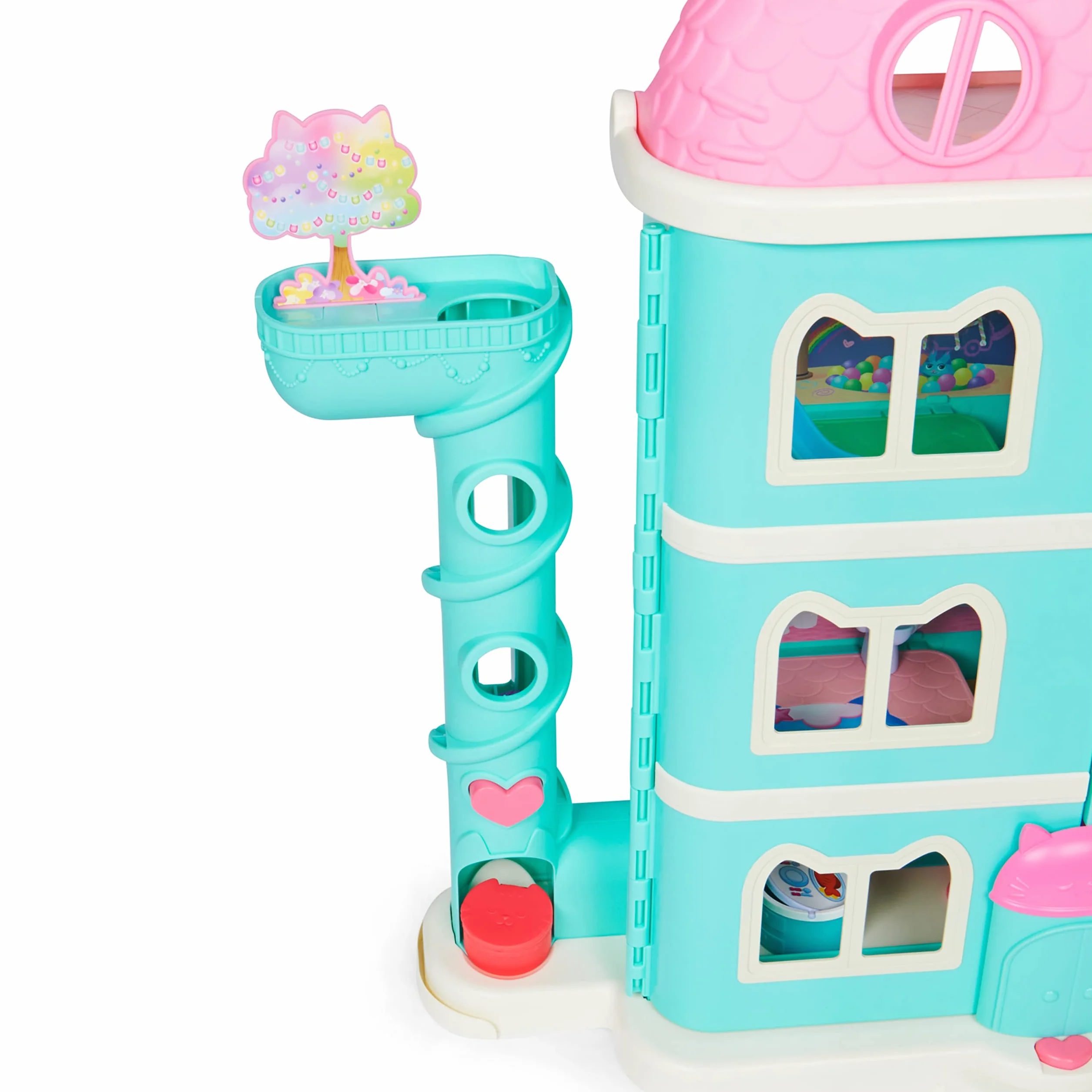 LA CASA DE MUÑECAS DE GABBY - La Casa de Muñecas de Gabby's Dollhouse con 2 Figuras, 8 Muebles, 3 Accesorios, 2 Cajas Sorpresa y Sonidos - 6060414 - Juguetes Niñas 3 años + - Regalo Niña 3 años +