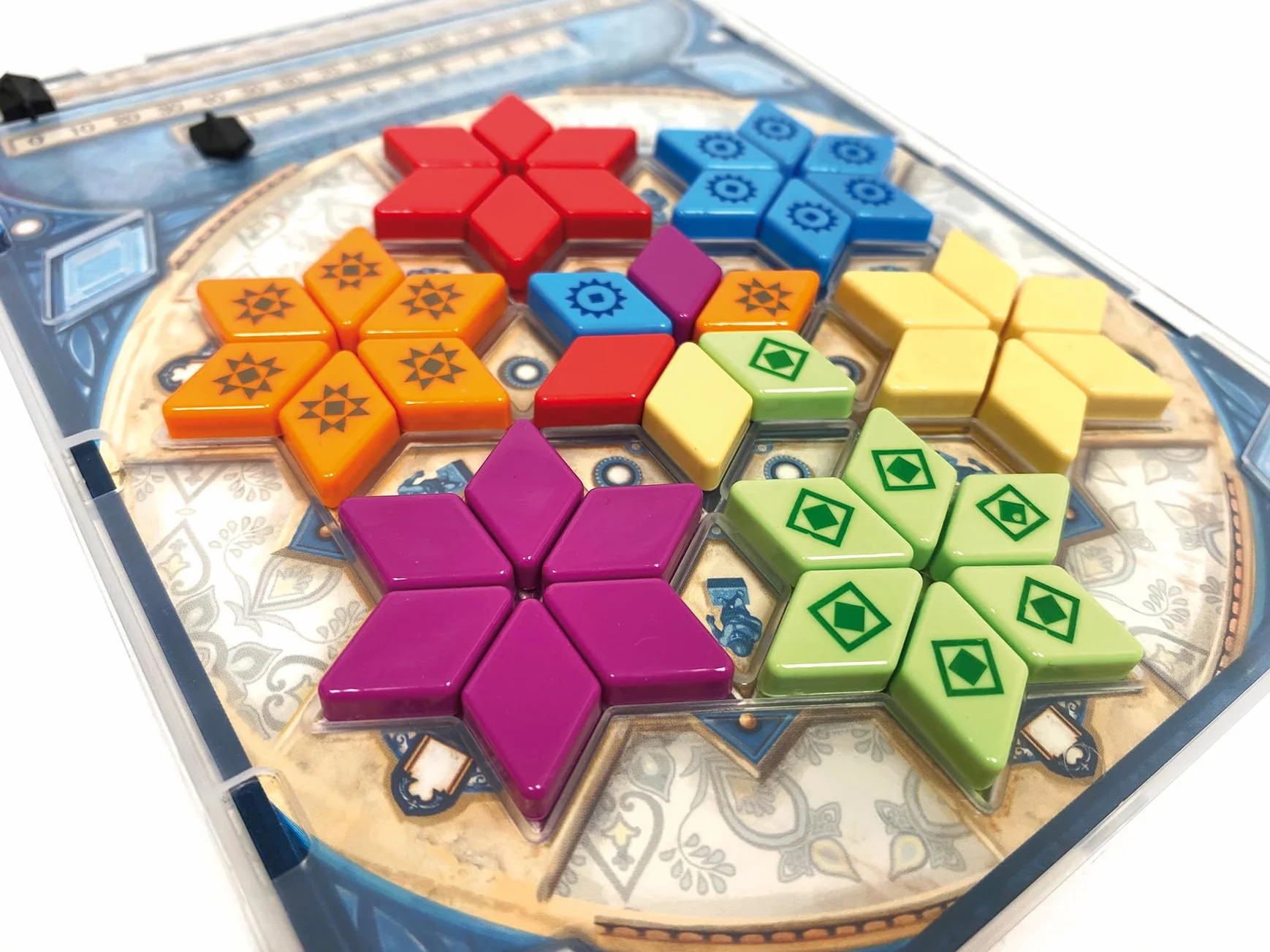 NEXT MOVE Asmodee Azul: PAVILLON D'Ete Mini - Juegos de Mesa - Juego de Viaje - Familia y Niños a Partir de 8 años - de 2 a 4 Jugadores - Versión Francesa
