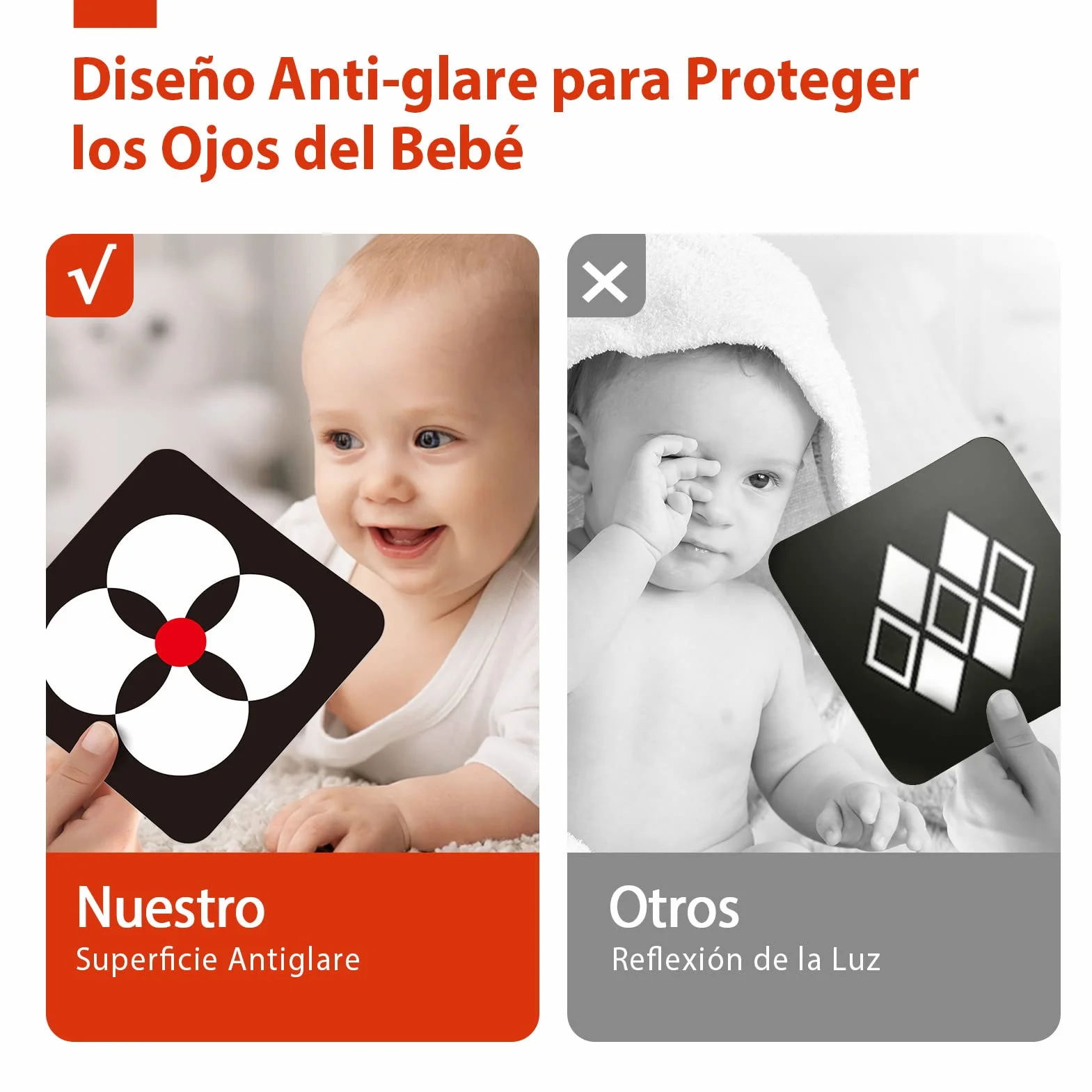hahaland Flashcards Bebe Juguetes Bebes 0 3 6 Meses, 20 Piezas 40 Imágenes Tarjetas de Alto Contraste en Blanco y Negro, Tarjetas de Estimulación Visual Regalo Educativo para Bebés 0-6 Meses