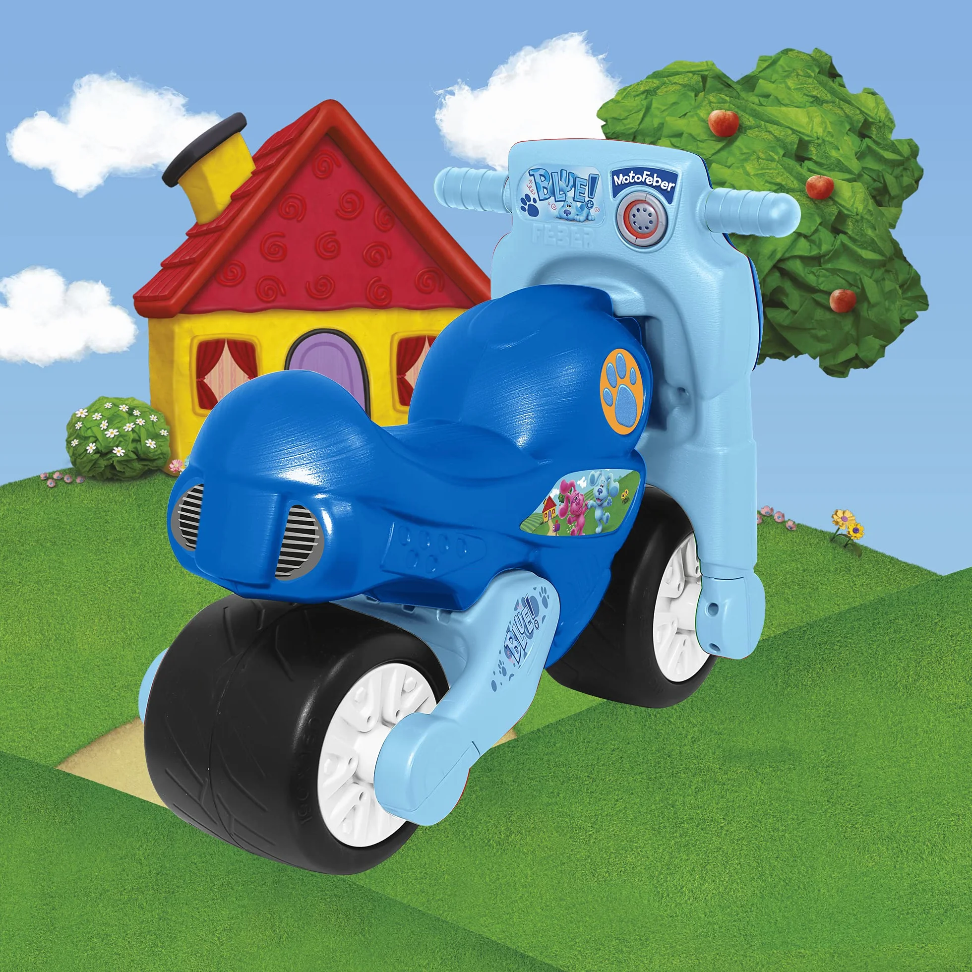 FEBER Motofeber 1 Blue Clues - correpasillos para Niñas y Niños de 18 Meses en Adelante (Famosa 800013301)