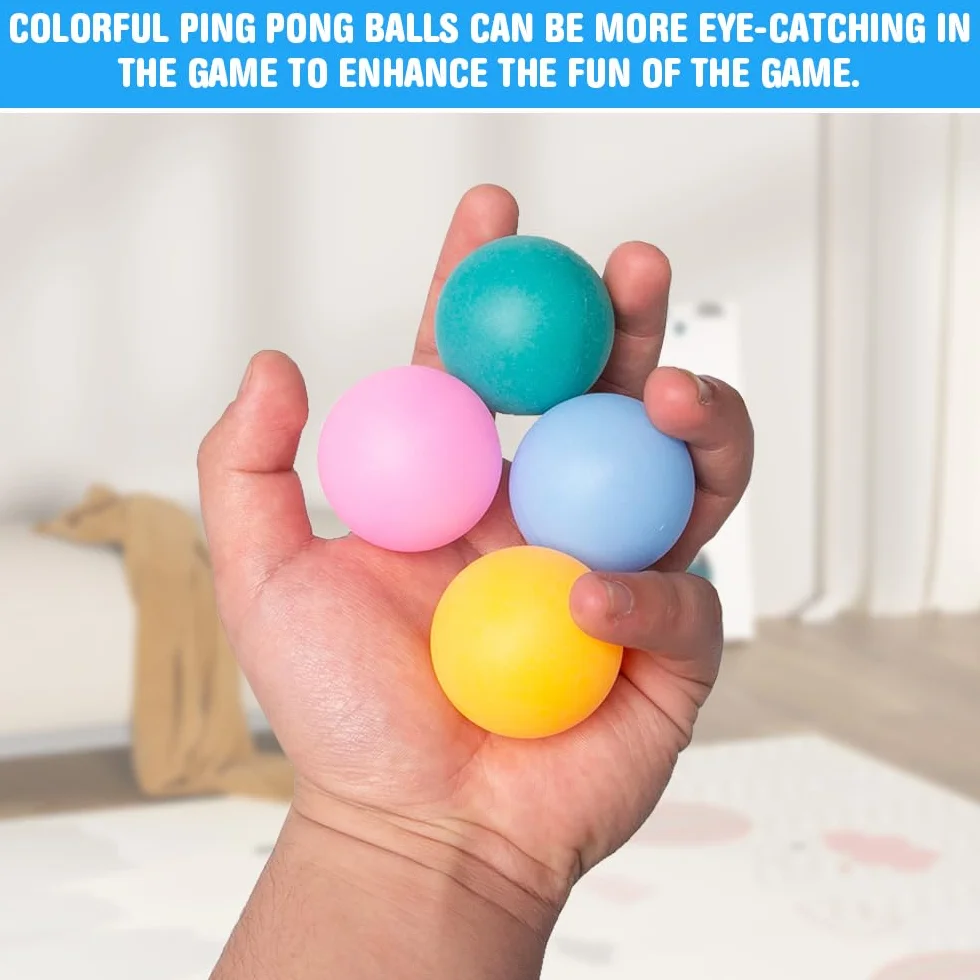 Pelotas Ping Pong 40mm 80 Piezas Colores Mezclados Plástico Entrenamiento