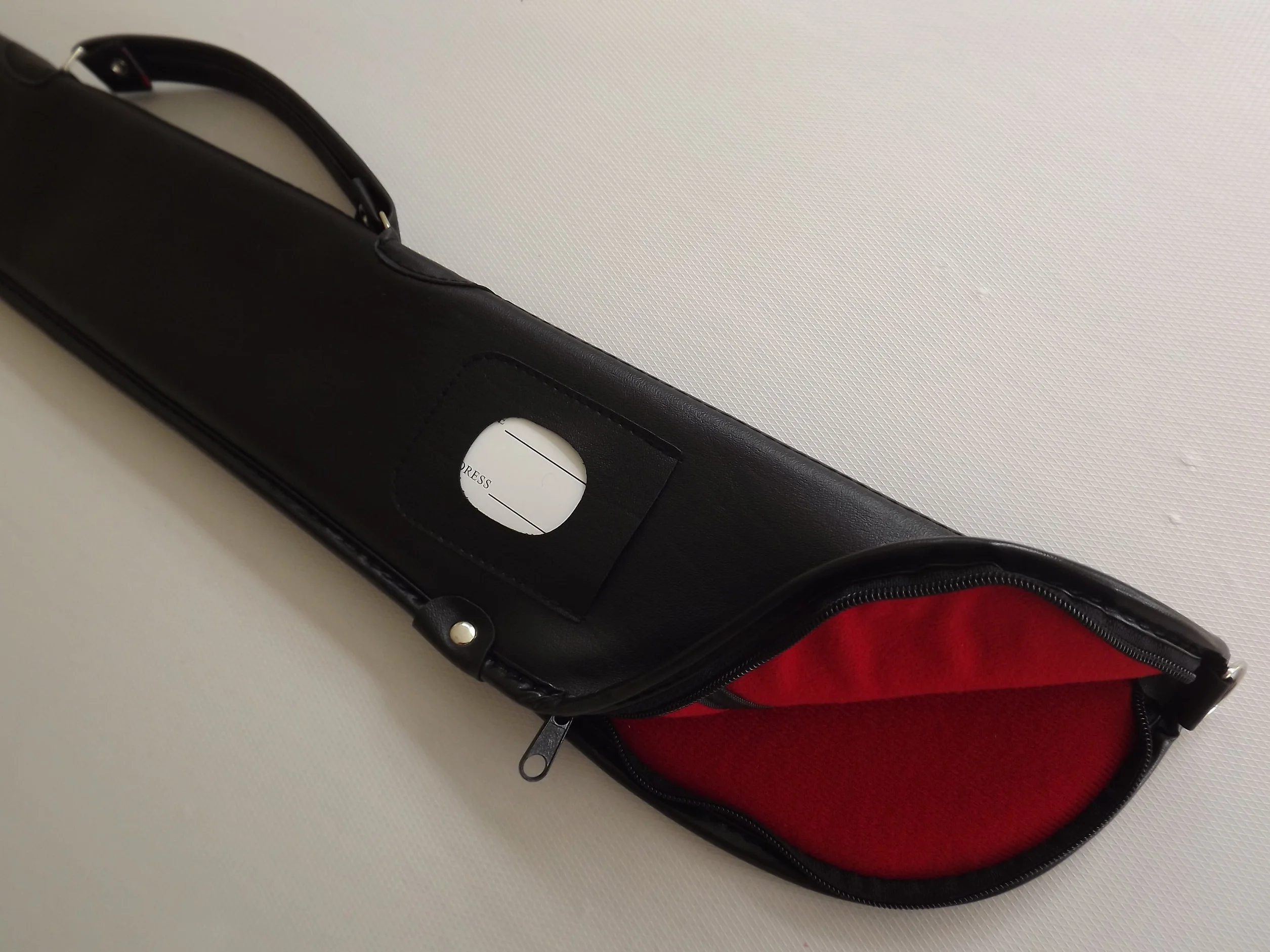 Funda blanda para tacos de billar de 2 piezas, negro