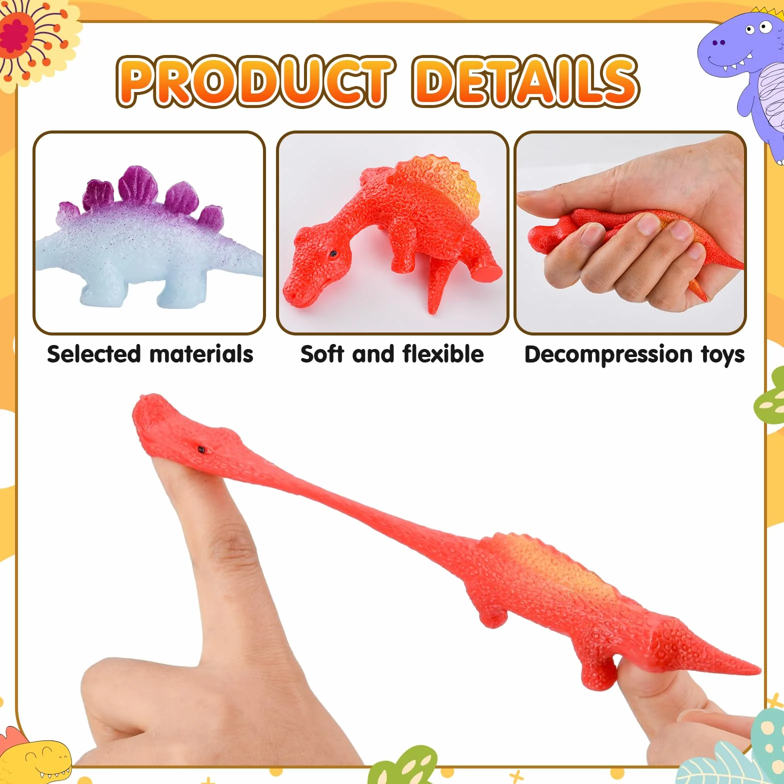Slingshot Dinosaurio Finger Toys 20 Piezas Tirachinas Juguetes de Dedo
