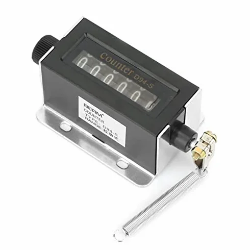Contador de tracción mecánica reiniciable D94-S 6 dígitos 0-999999 para maquinaria