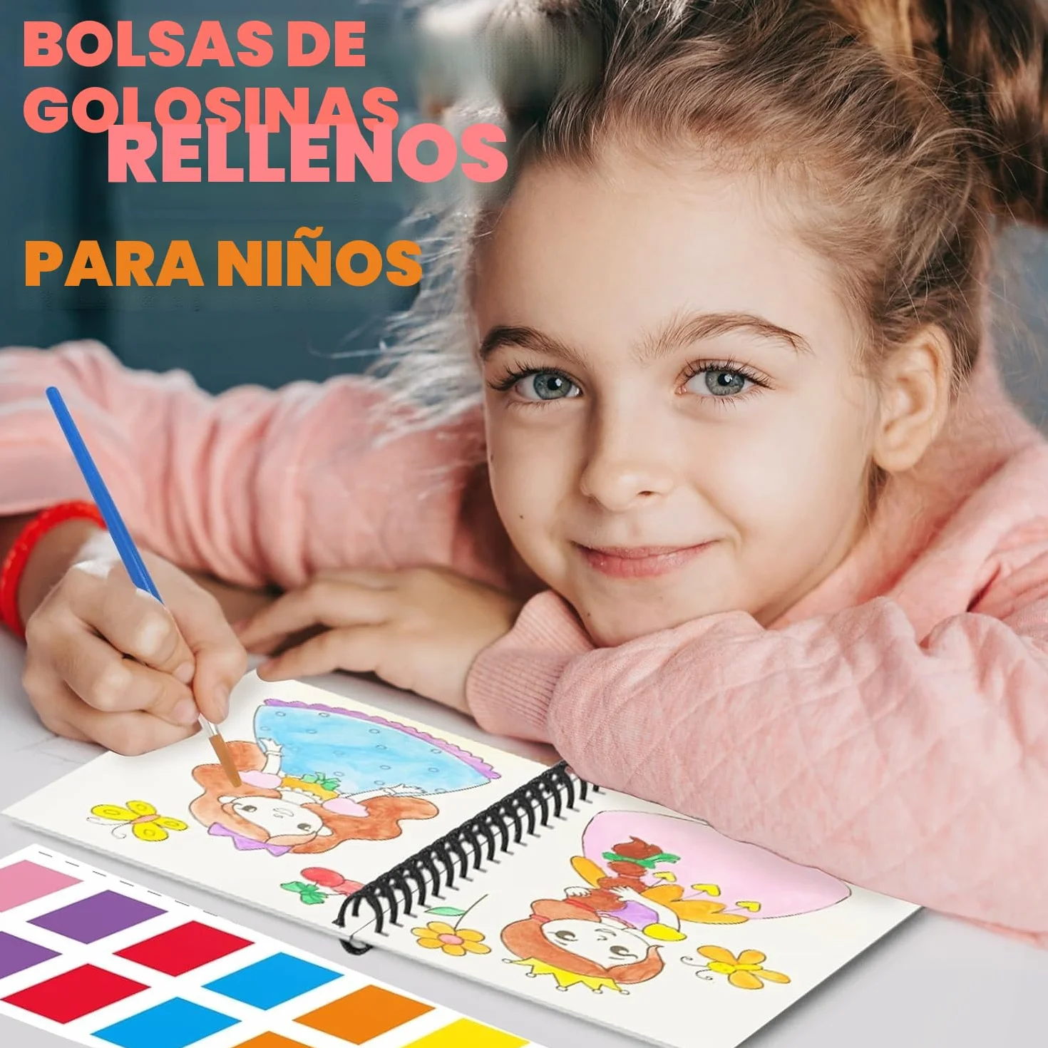 ZMLM Libros de Colorear con Agua para Detalles Cumpleaños niños, Regalos Cumpleaños Colegio invitados Juguetes, Livros de colorir infantis Manualidades Niños para 3 a 9 Años(24 Clásico)