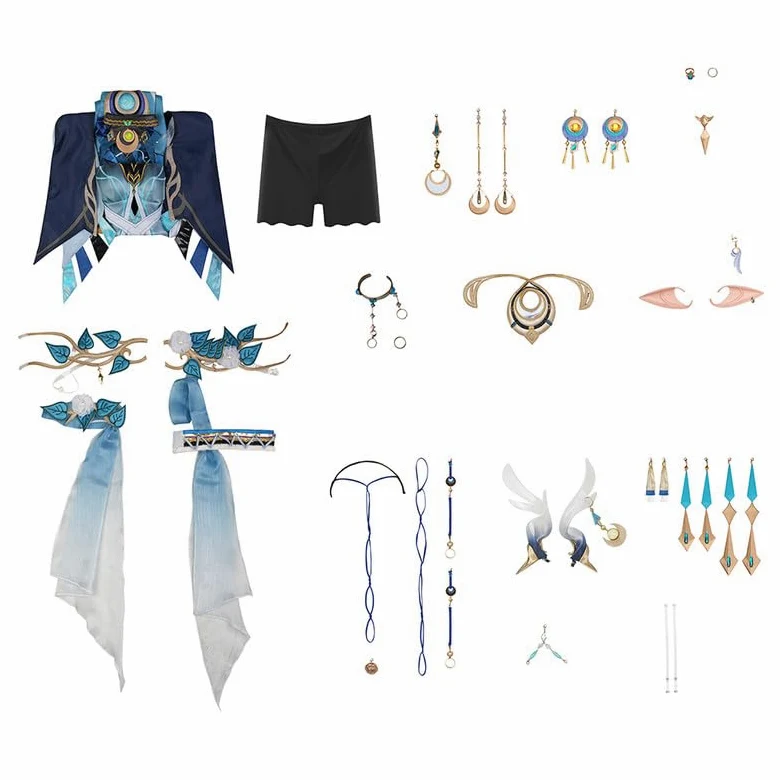 Traje de Lujo (Genshin Impact) Ropa de Cosplay Conjunto de Disfraz de Juego de Rol Traje de Cómics Uniforme de Halloween Ropa de Carnaval