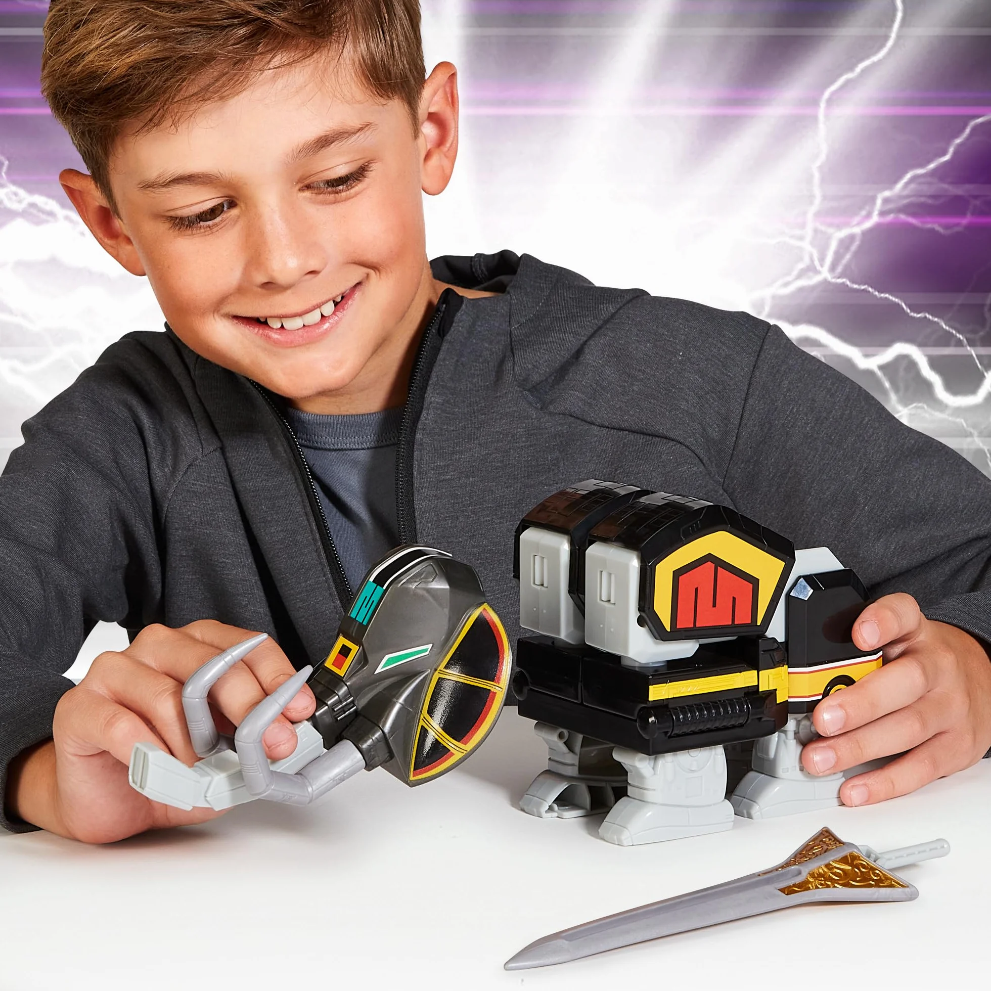 Power Rangers Colección Megazord Mastodon Dinozord Zords Articulado Combinable 20 cm