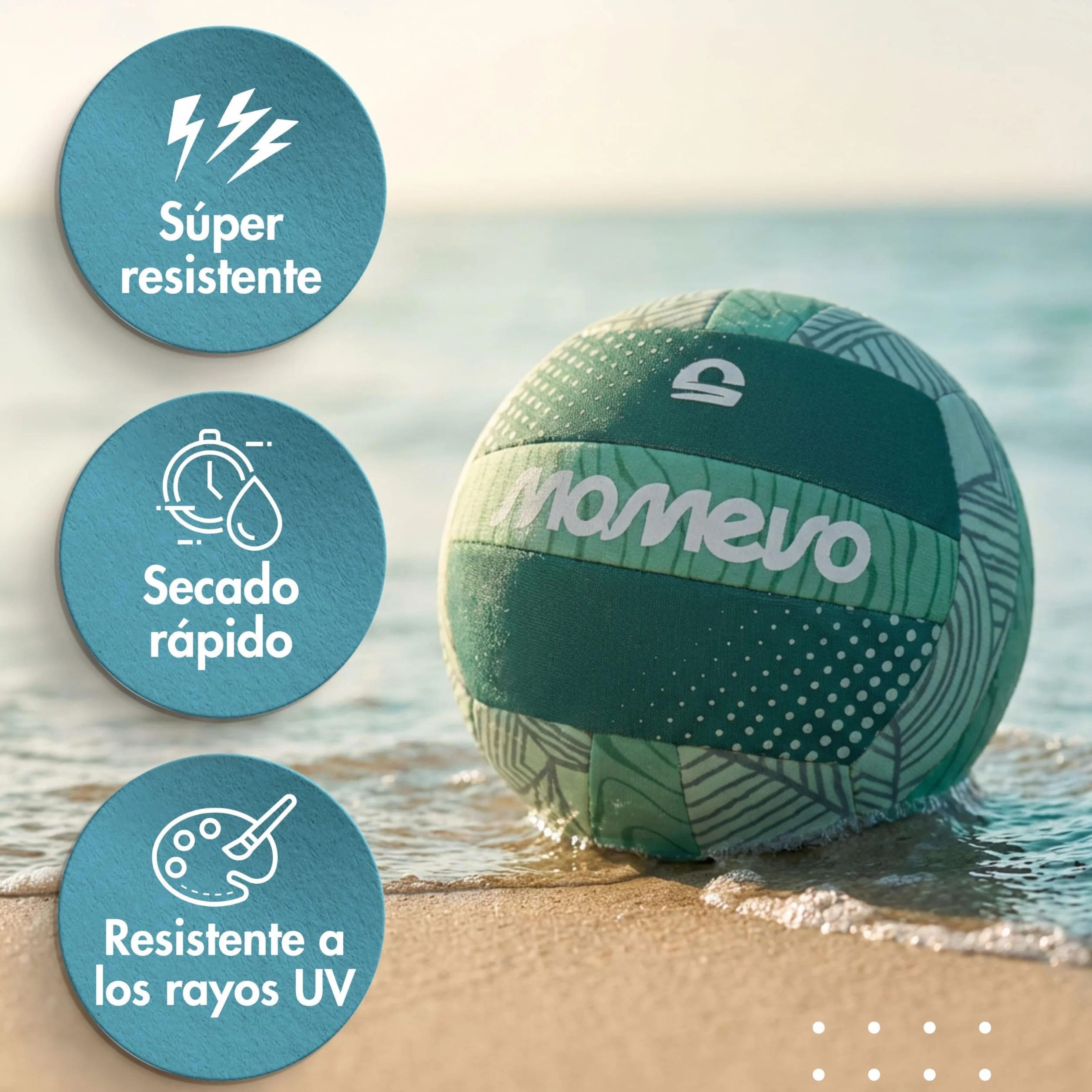 Beachbuddy - Pelota de Agua de Neopreno para niños, diseño de Pelota de fútbol Infantil a Partir de 1 año para Exteriores