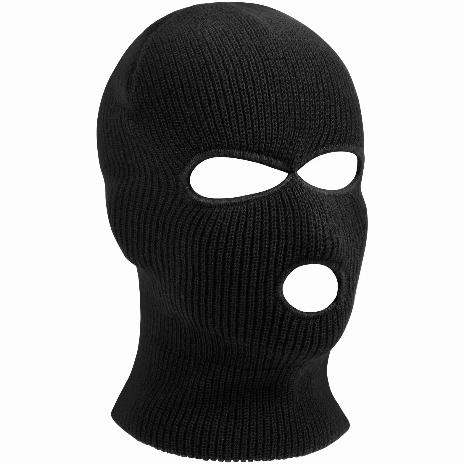 Pasamontañas 3-Agujeros 2-Agujeros Balaclava Punto de Invierno Cubierta Facial cálida Gorro de Esquí