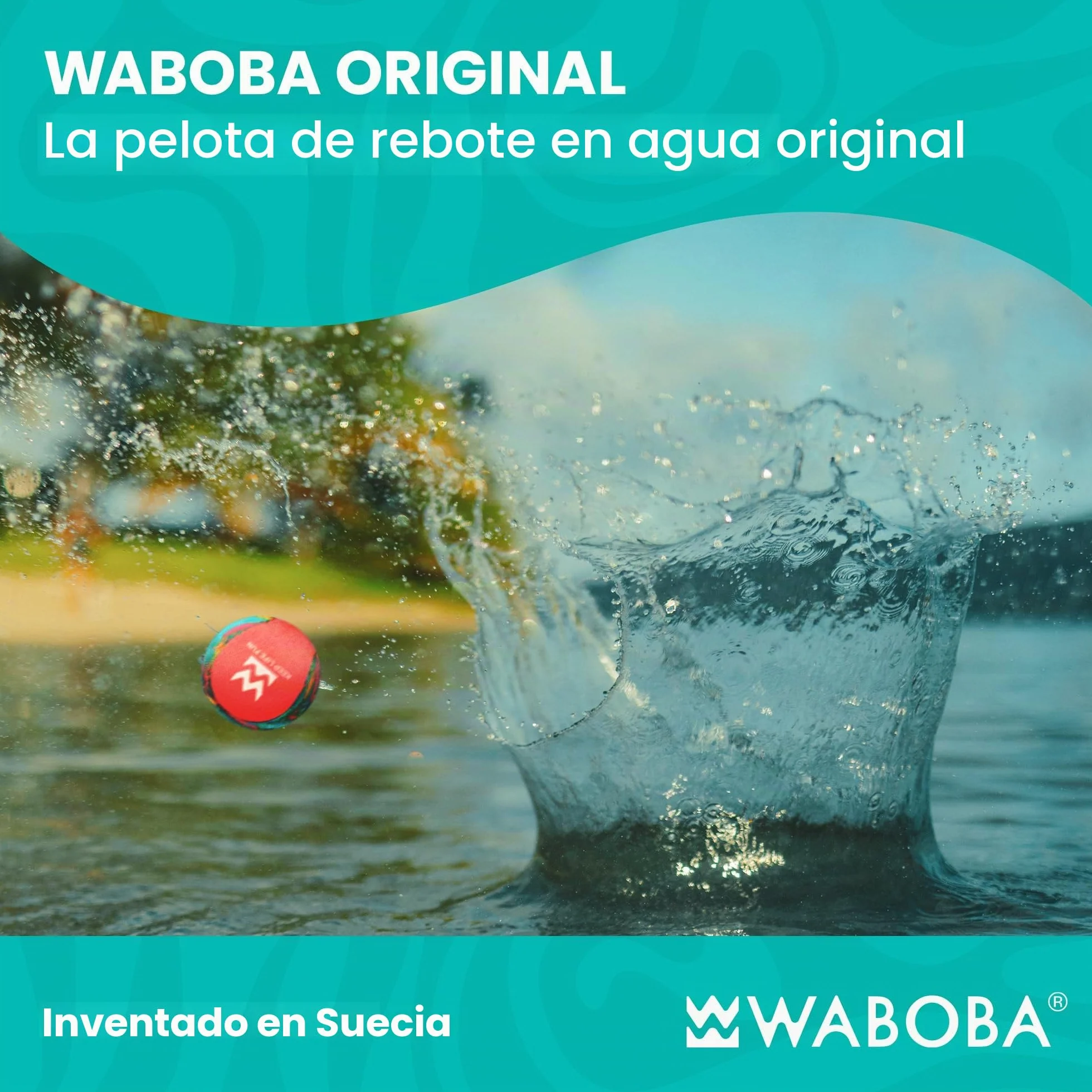 Waboba Original, Neon Abstract, One Color (AZ-107-NA)