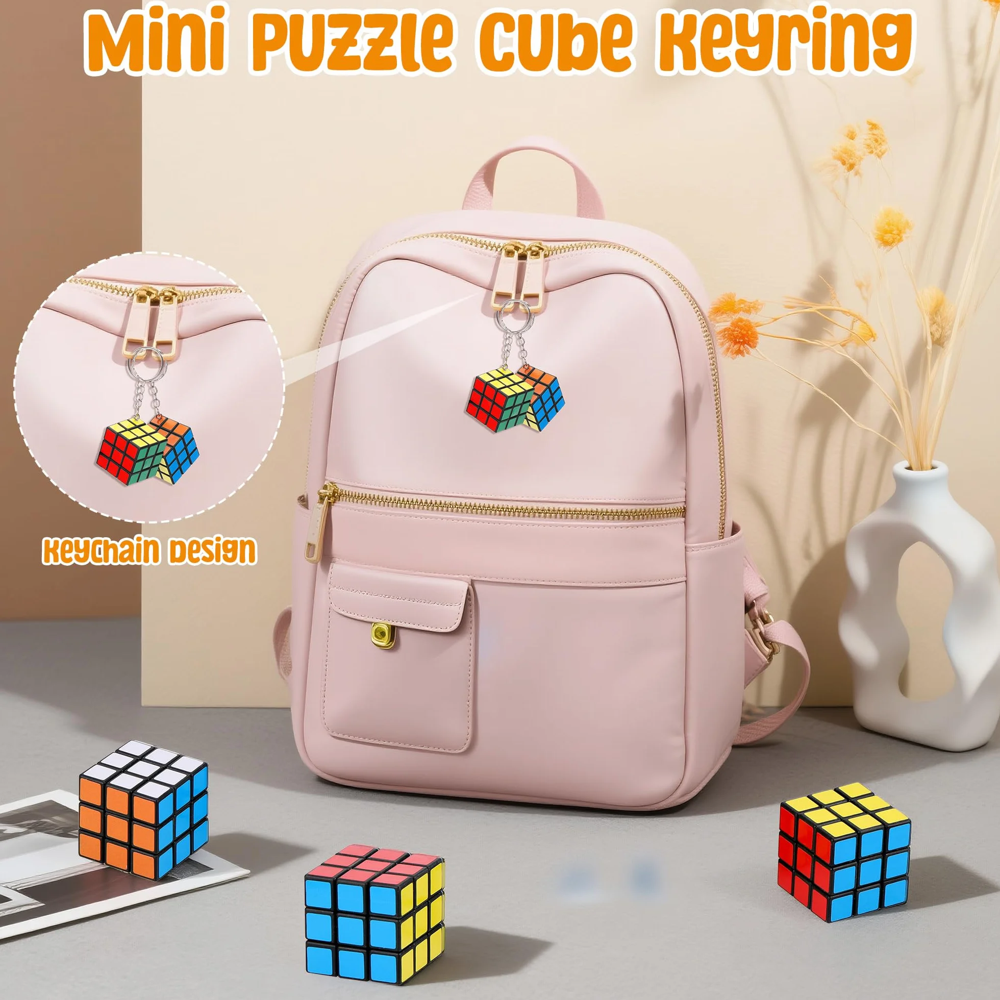 Fentar 20uds Cubo Magico Regalos Cumpleaños Niños Colegio, Speed Cube Llaveros Infantiles, Mini Cubo Detalles Cumpleaños Niño, Pequeños Regalos para Rifa Premios Regalo de Fiesta