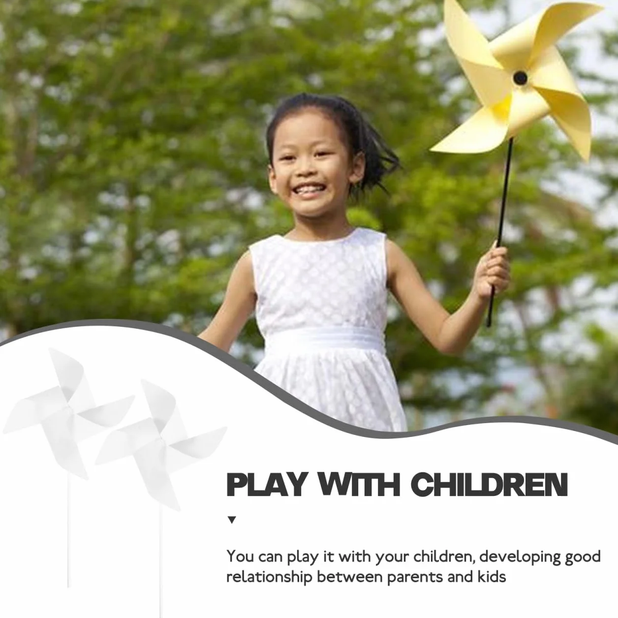STOBOK Molino de viento de papel DIY para colorear para niños, 24 piezas, juego educativo para manualidades, molinillos de viento para jardín de infantes y juego al aire libre