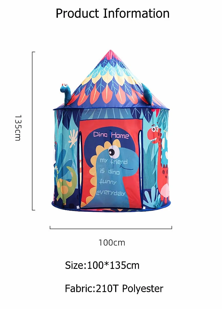 Tienda de campaña de Dinosaurios,Tienda campaña Infantil,cabaña Infantil de de dragón para niños, Casitas de Tela en Interiores y Exteriores