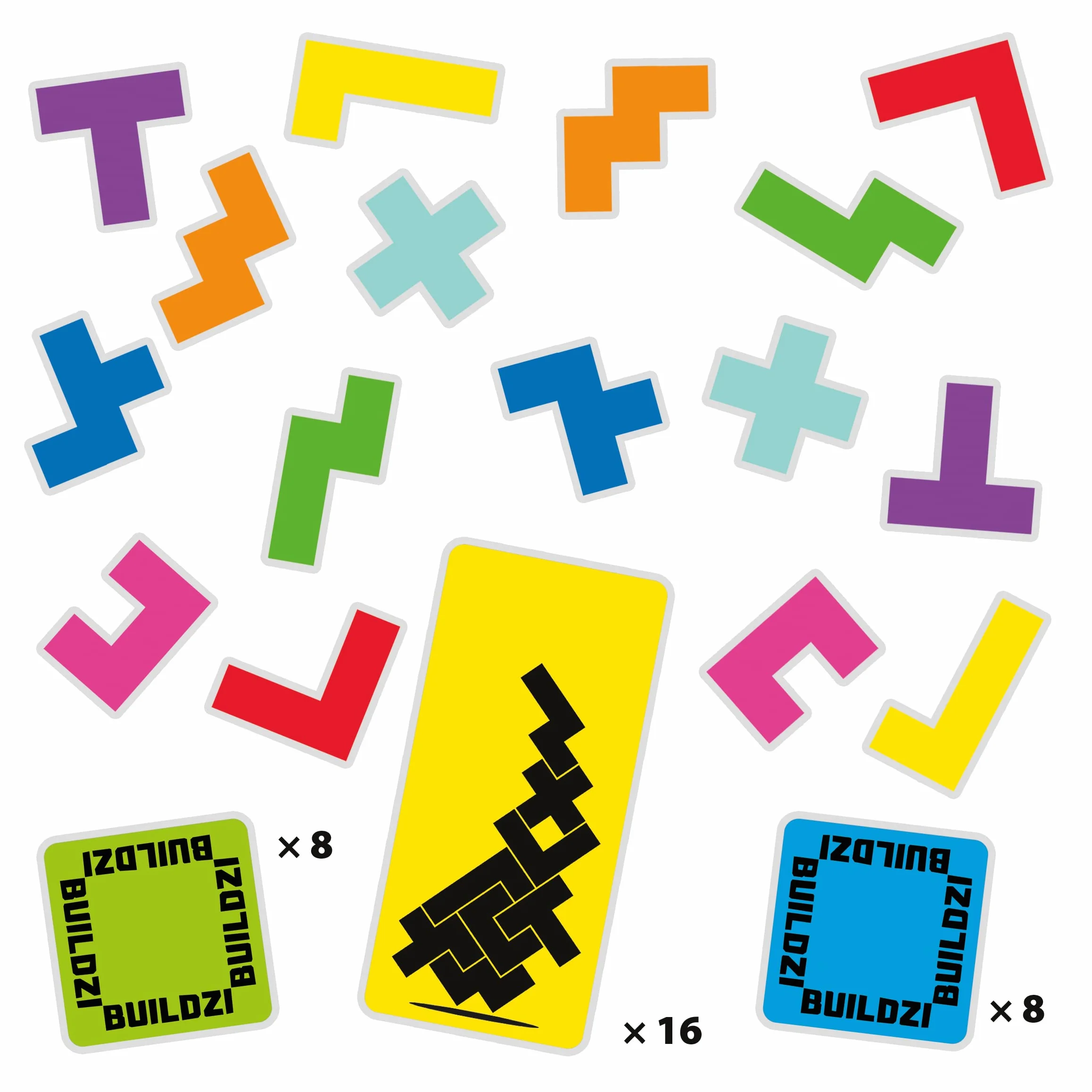 Ludilo - Buildzi | Rompecabezas Niños Y Rompecabezas Adultos | Juegos De Mesa Niños De 2 Jugadores | Juego De Mesa 6 Años O Más | Juegos 6 Años O Más | 7 Modos De Juego