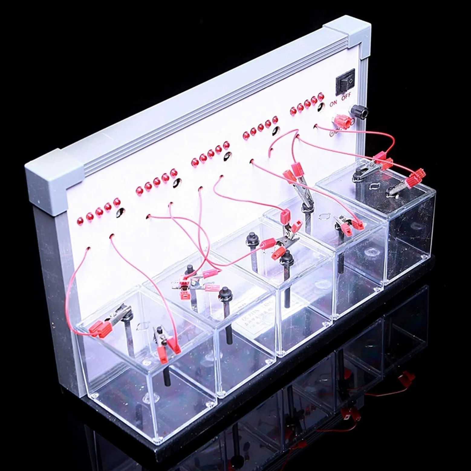 Demostrador De Conductividad De Electrolitos En Química, Dispositivo Experimental De Electrólisis del Agua, Instrumento Didáctico sobre El Principio De Conducción De Soluciones.